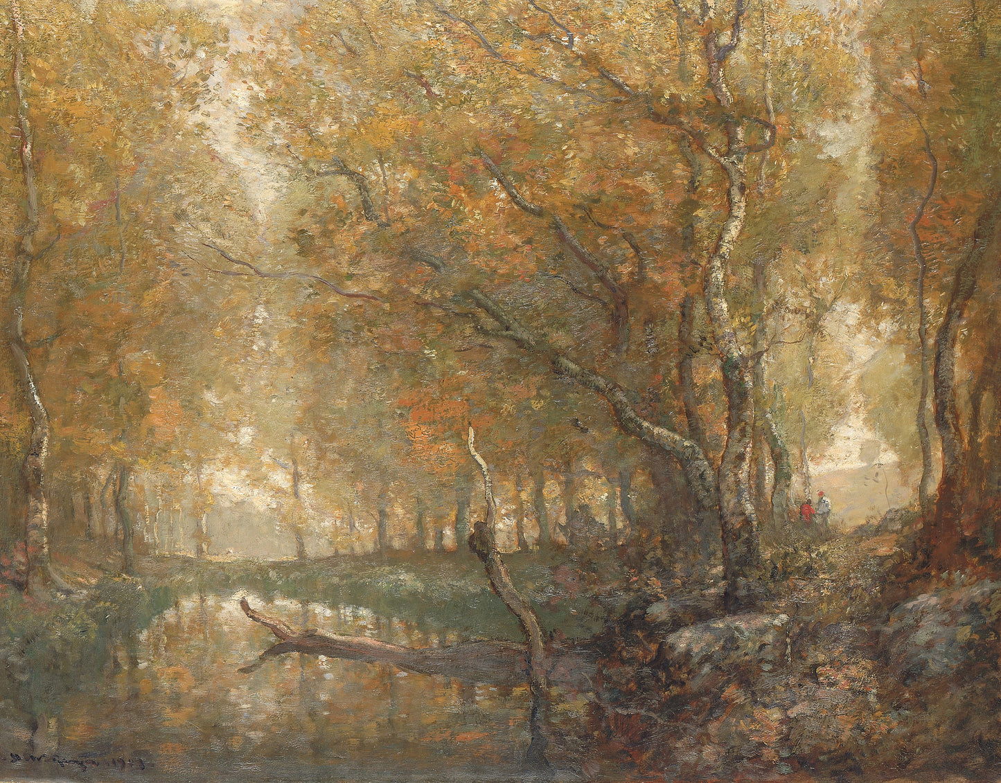 Henry Ward Ranger:Bradbury's Mill Pond, no. 2,16x12"(A3)Poster