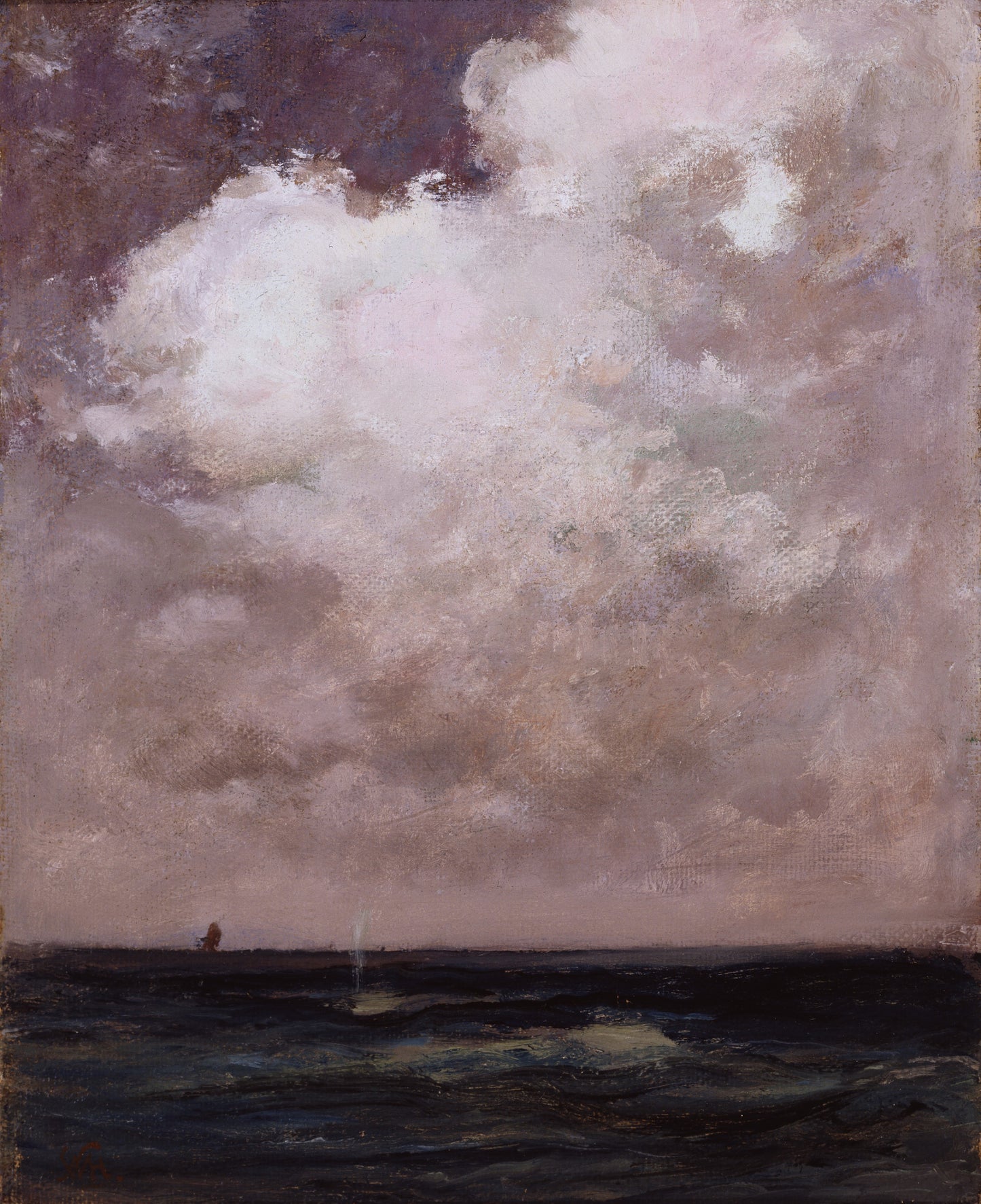 William Morris Hunt:The Spouting Whale,16x12"(A3)Poster