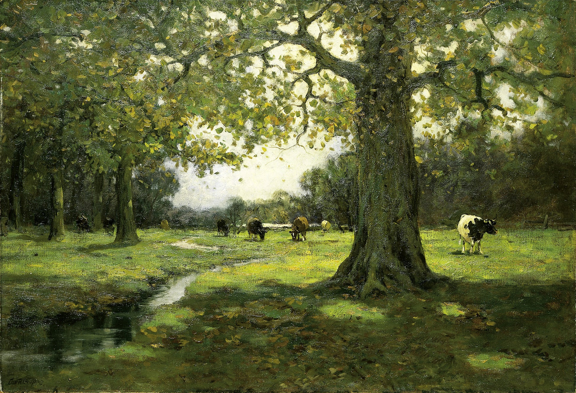Charles P. Gruppe:Meadow Brook,16x12"(A3)Poster