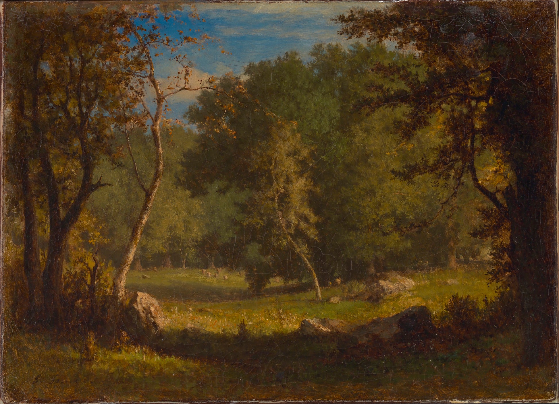 George Inness:Elf Ground,16x12"(A3)Poster