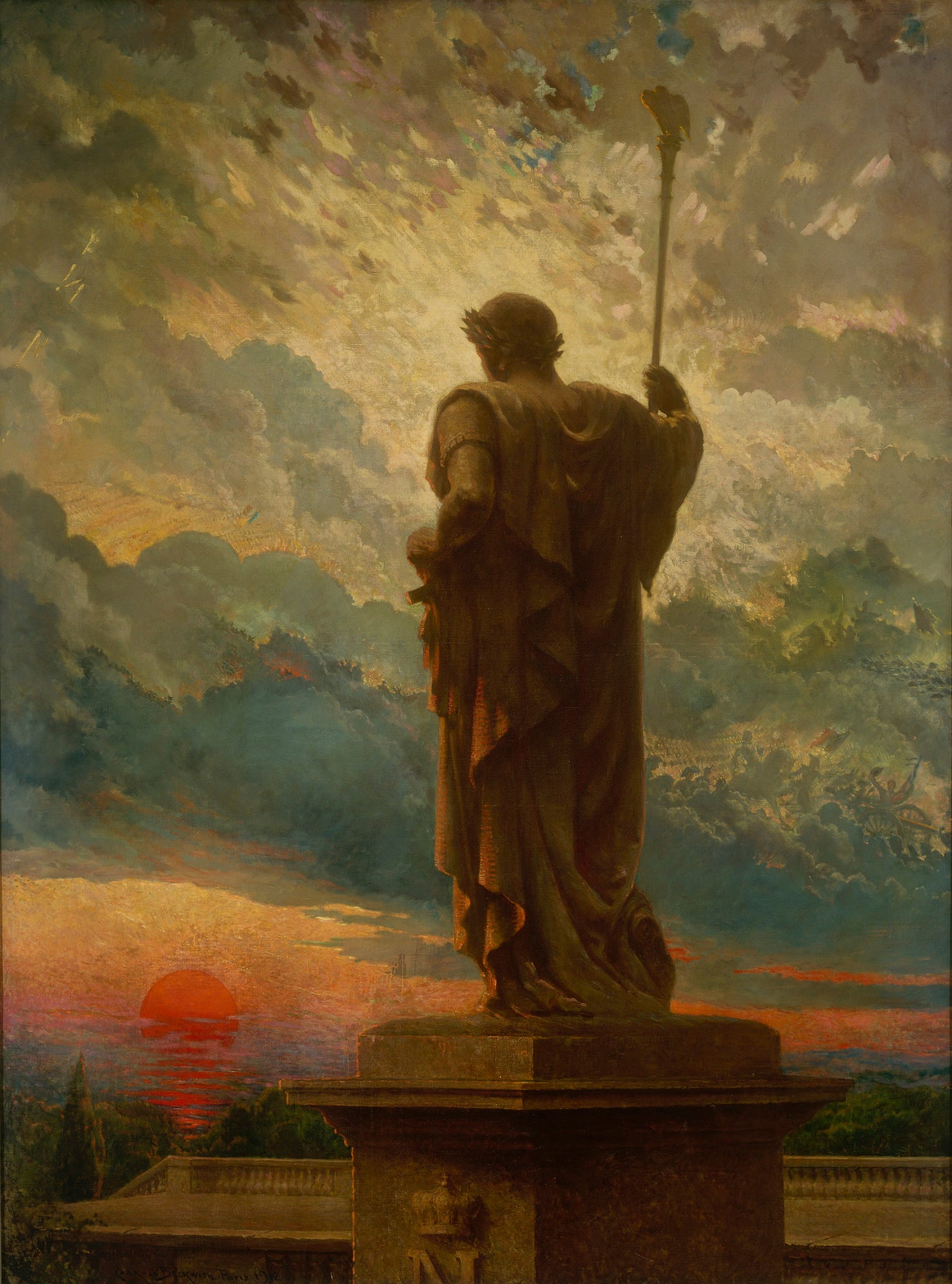 Carroll Beckwith:L' Empereur,16x12"(A3)Poster