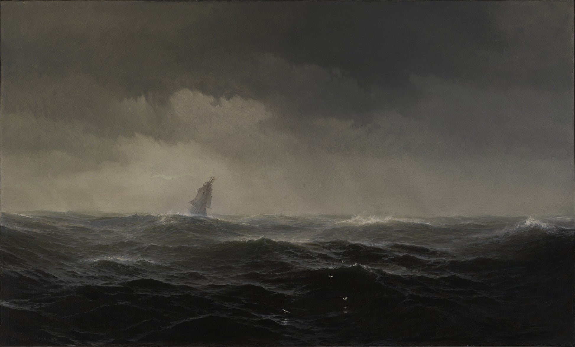 Edward Moran:The Sea,16x12"(A3)Poster