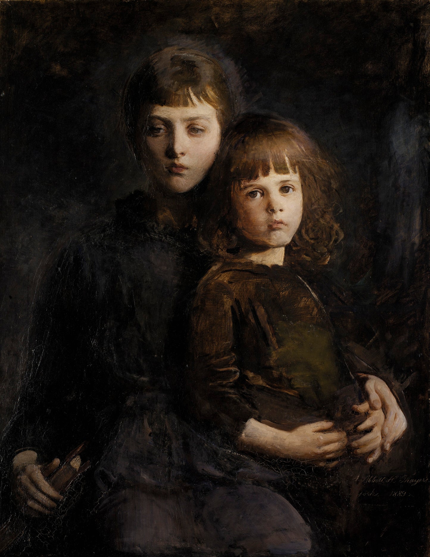 Abbott Handerson Thayer:Brother and Sister (Mary and Gerald ,16x12"(A3)Poster