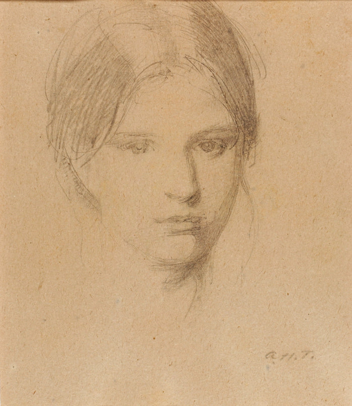 Abbott Handerson Thayer:Portrait of the Artist's Daughter, M,16x12