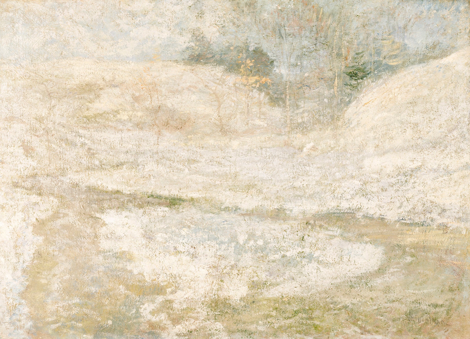 John Henry Twachtman:The Brook, Greenwich, Connecticut,16x12"(A3)Poster