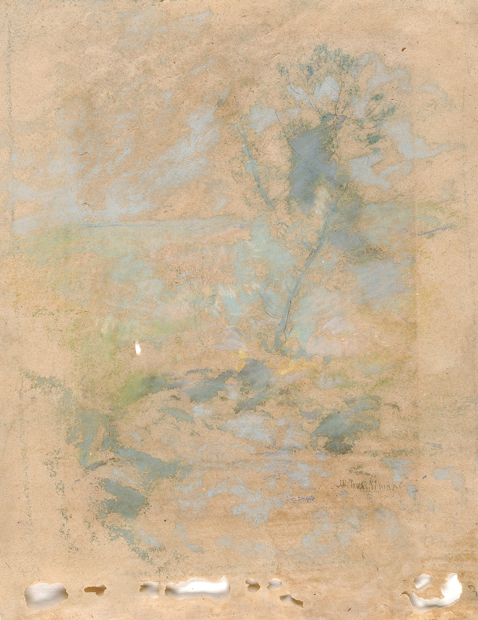 John Henry Twachtman:Willow,16x12"(A3)Poster