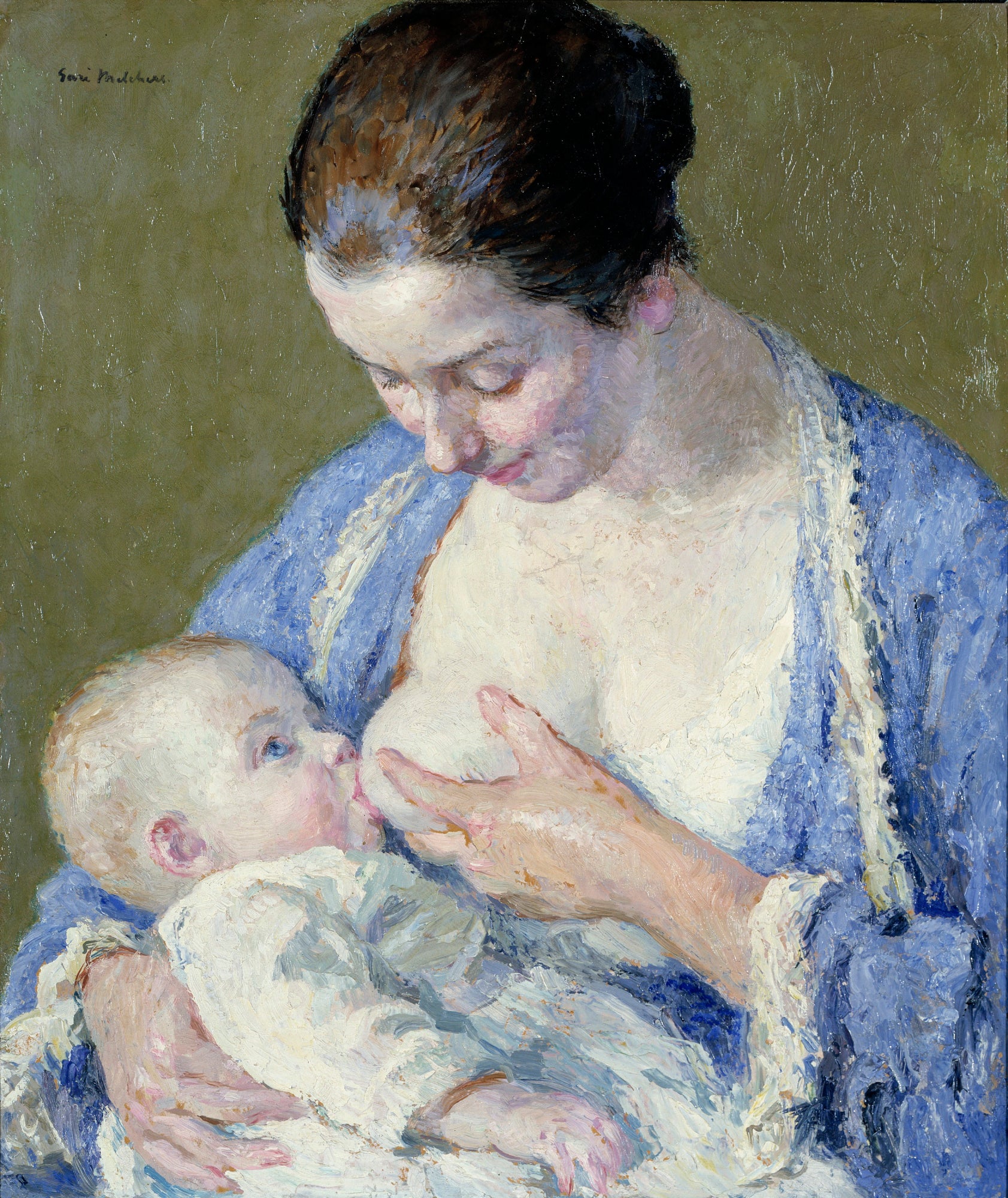 Gari Melchers:Mother and Child,16x12"(A3)Poster