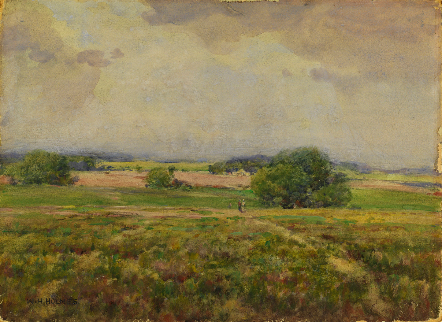 William Henry Holmes:Over the Maryland Fields,16x12"(A3)Poster