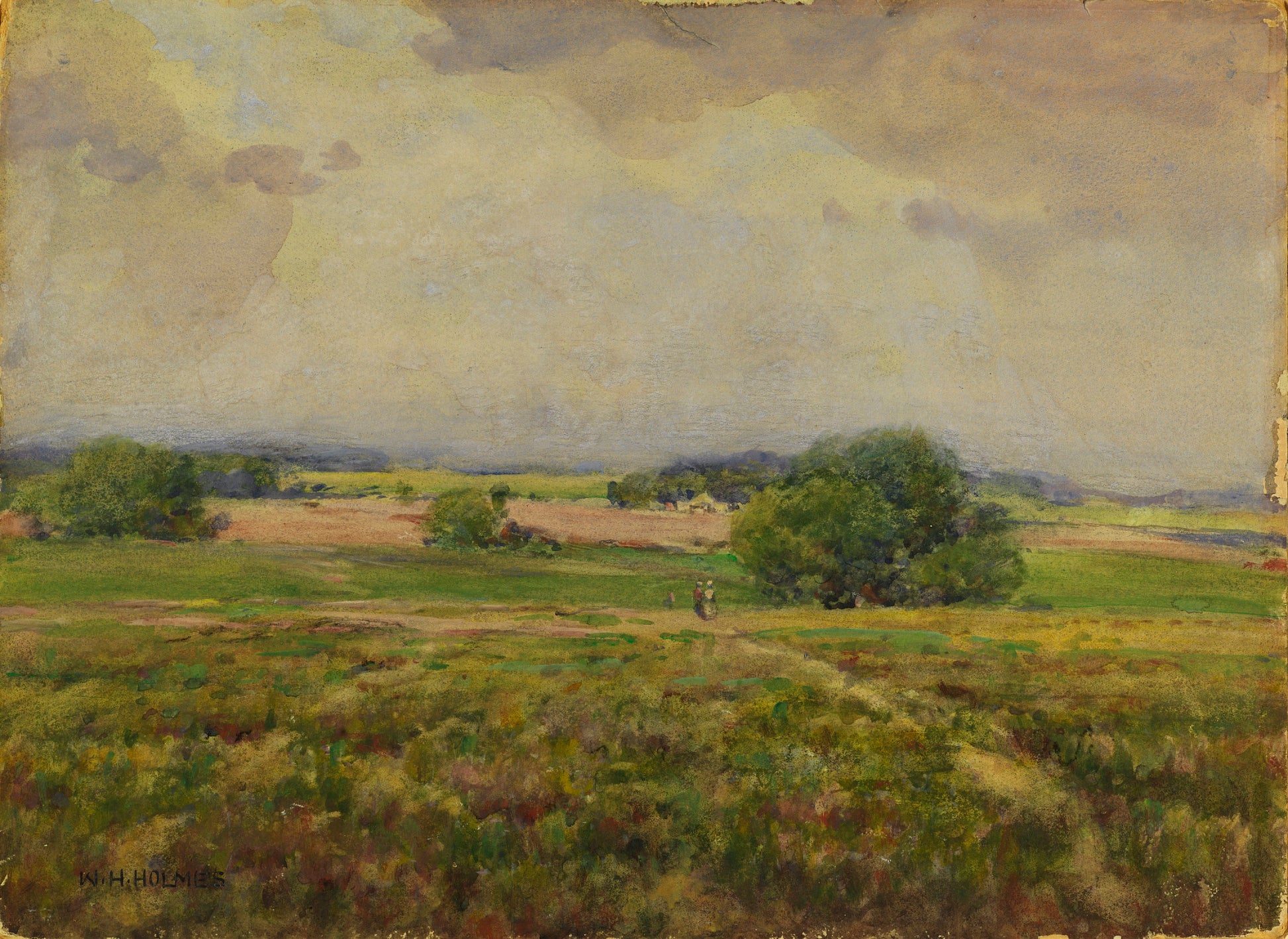William Henry Holmes:Over the Maryland Fields,16x12"(A3)Poster