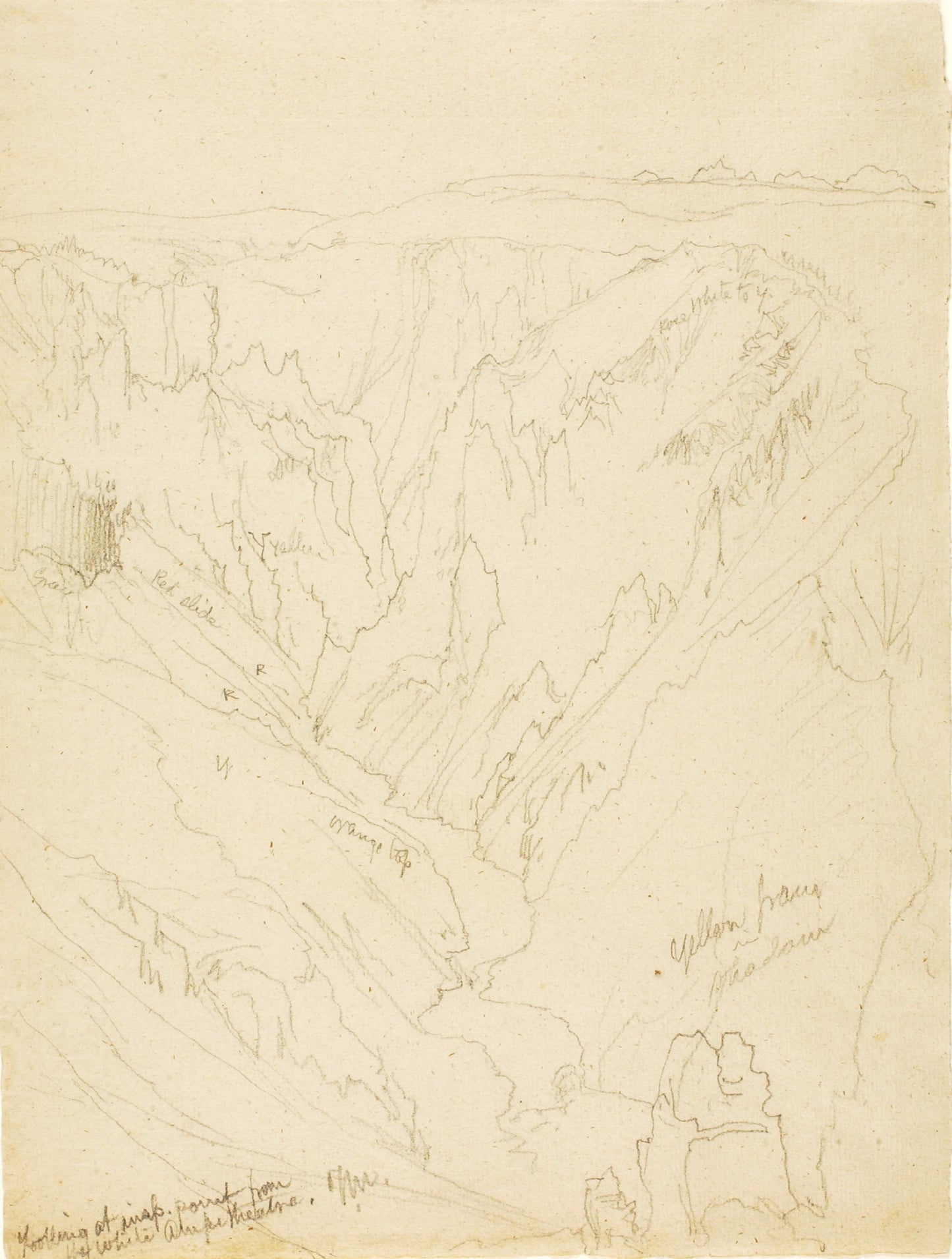Thomas Moran:Looking at Inspiration Point from the White Amp,16x12"(A3)Poster