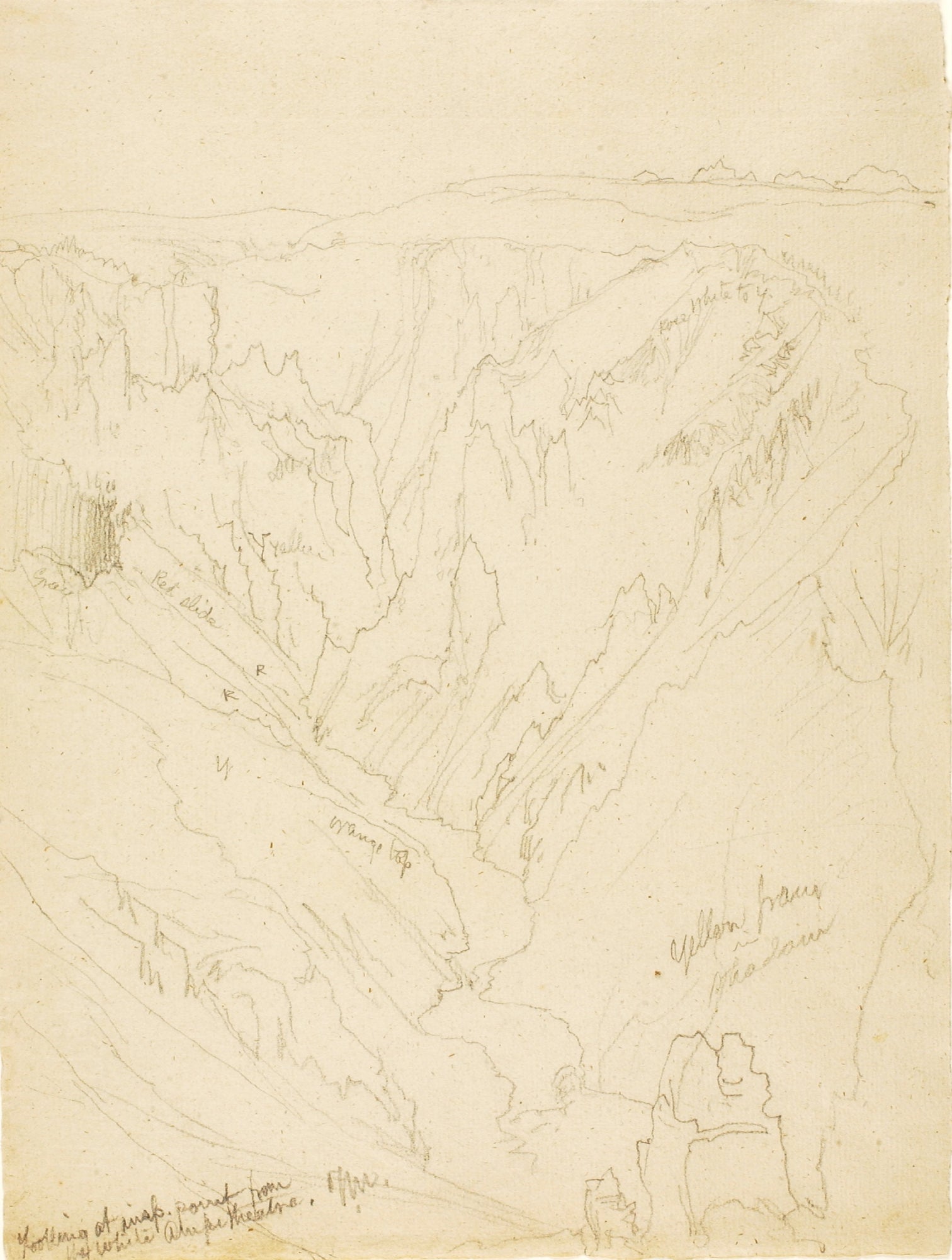 Thomas Moran:Looking at Inspiration Point from the White Amp,16x12"(A3)Poster