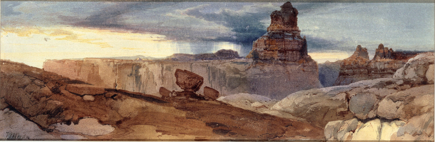 Thomas Moran:Shin-Au-Av-Tu-Weap (God Land), Cañon of the Co,16x12"(A3)Poster