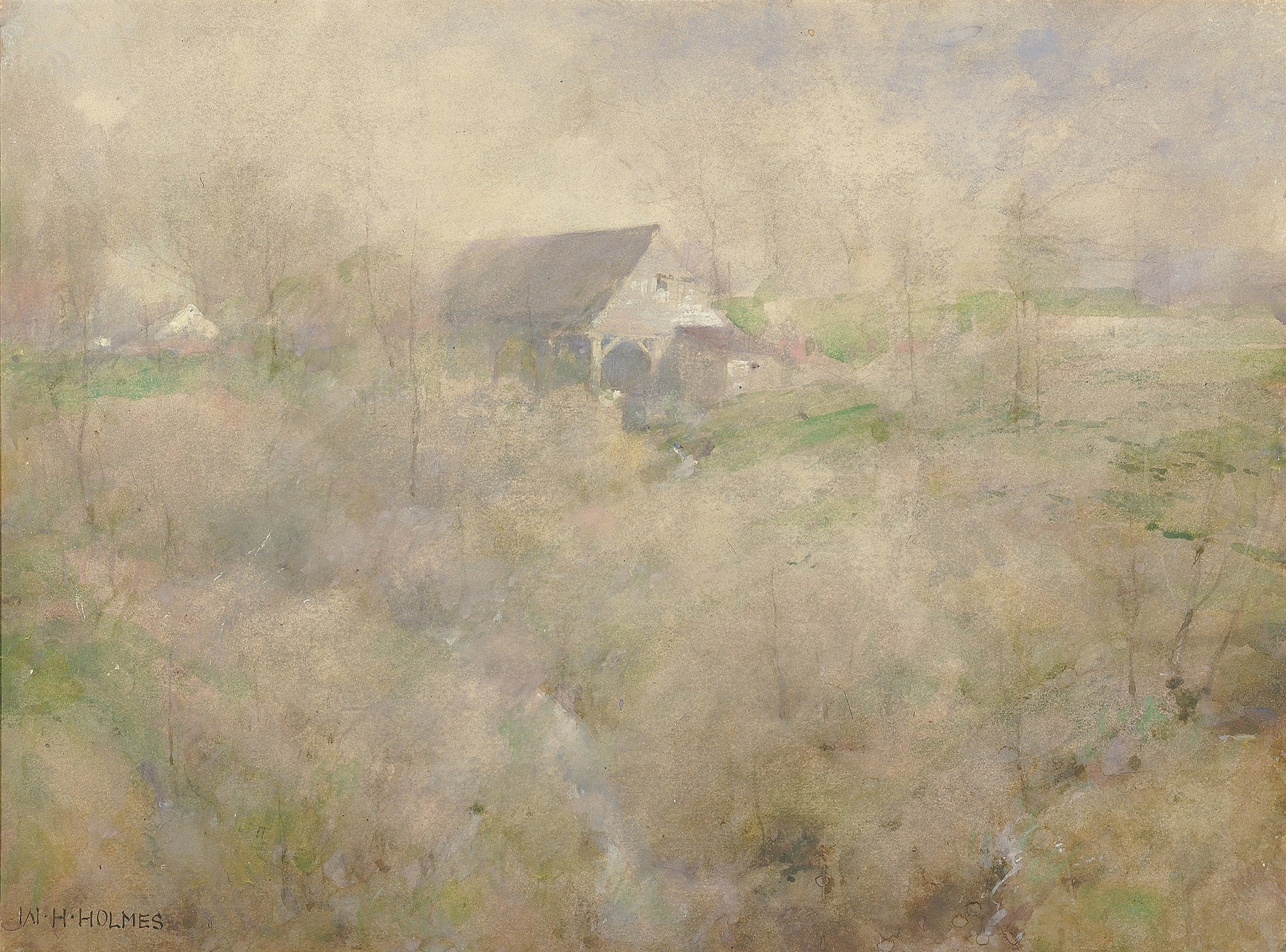 William Henry Holmes:My Old Mill, Holmescroft, near Rockvill,16x12"(A3)Poster