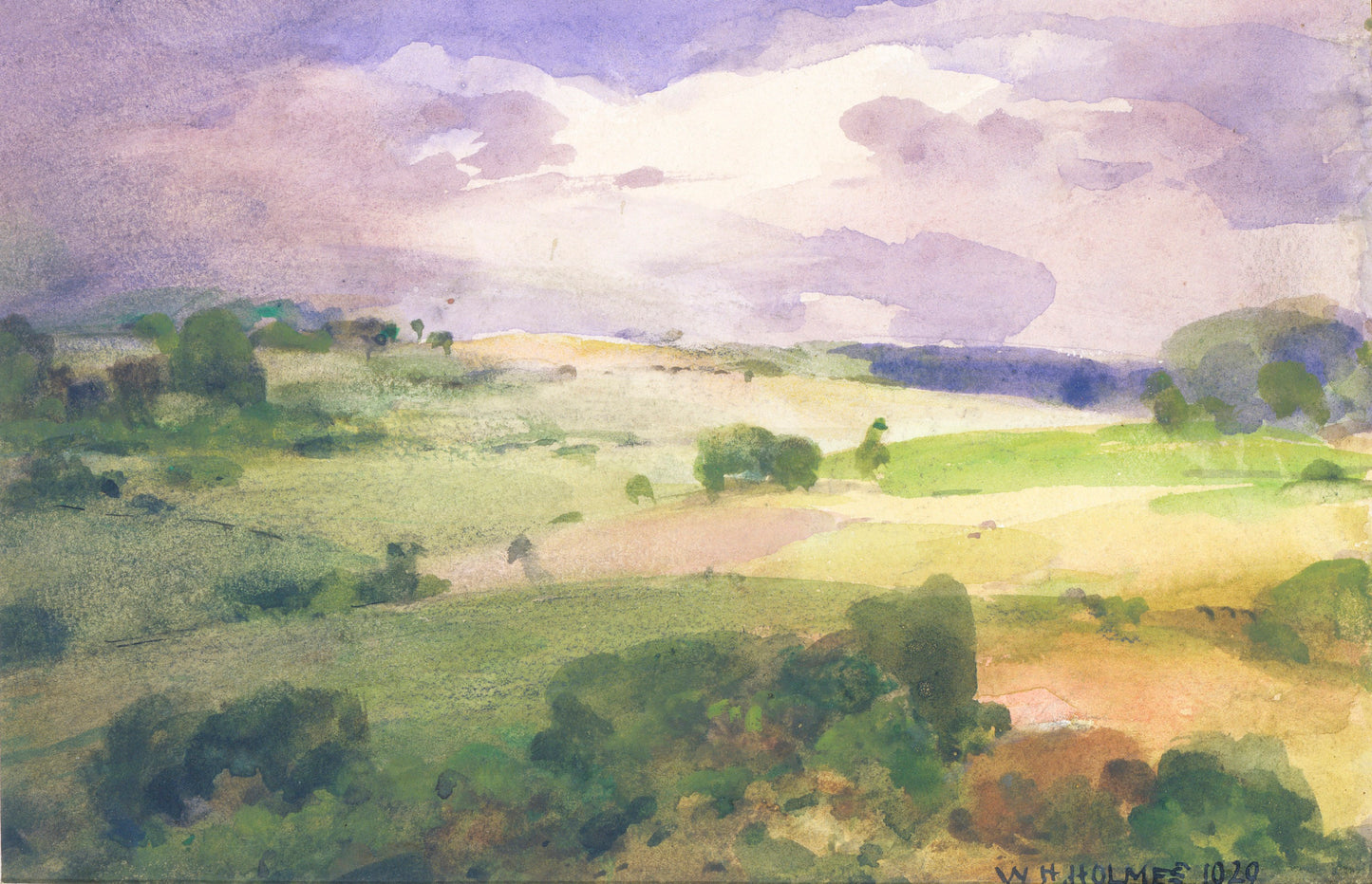 William Henry Holmes:The Maryland Fields,16x12"(A3)Poster