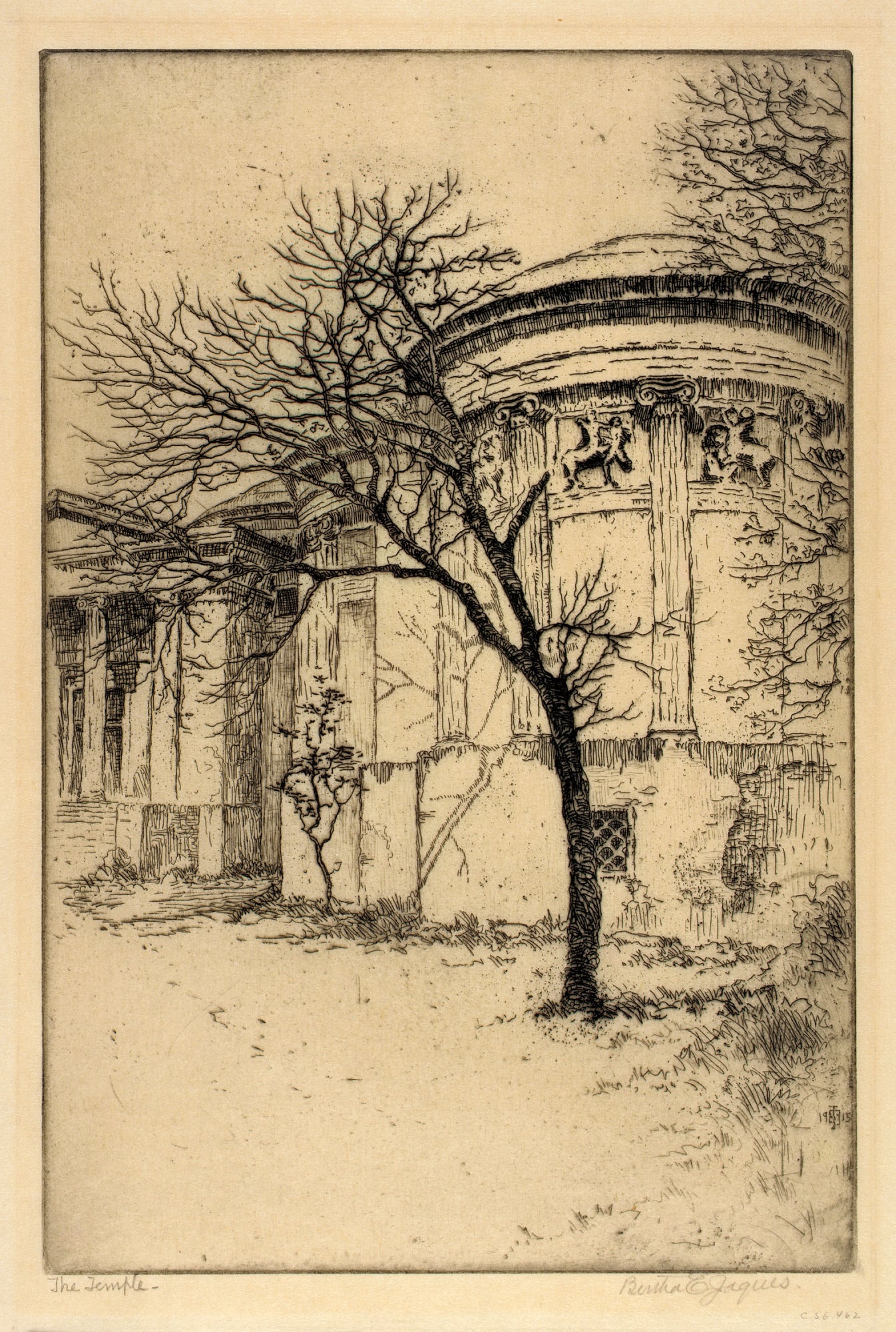 Bertha E. Jaques:The Temple,16x12"(A3)Poster