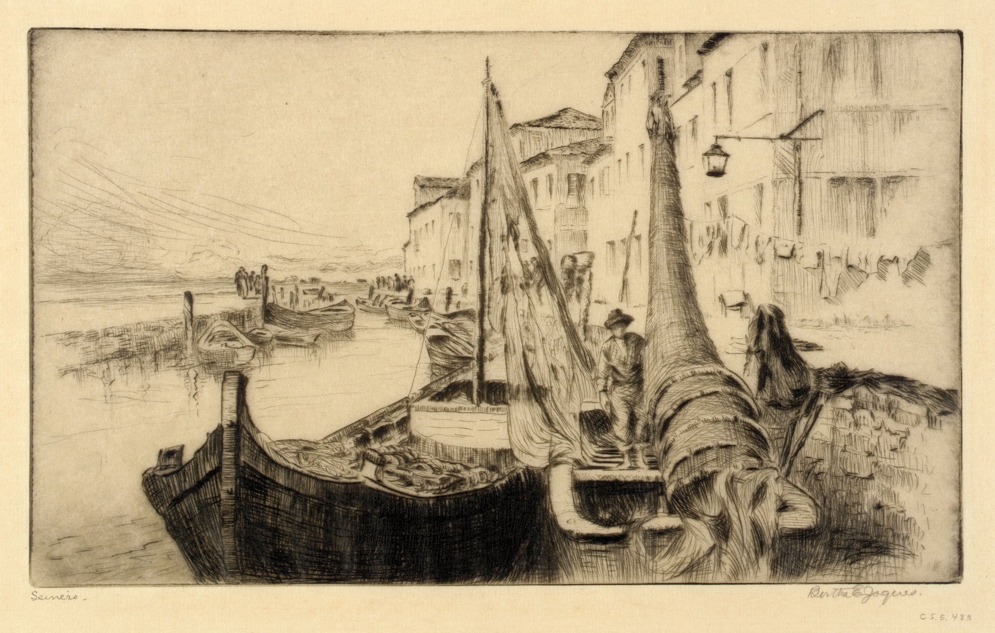 Bertha E. Jaques:Seiners, Chioggia,16x12"(A3)Poster