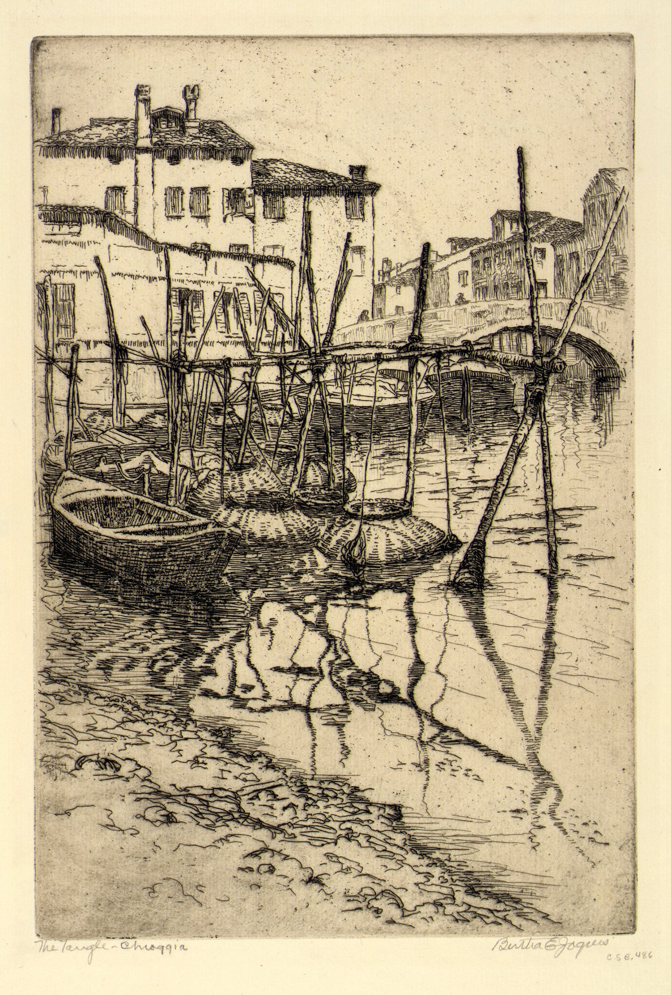 Bertha E. Jaques:The Tangle, Chioggia,16x12"(A3)Poster