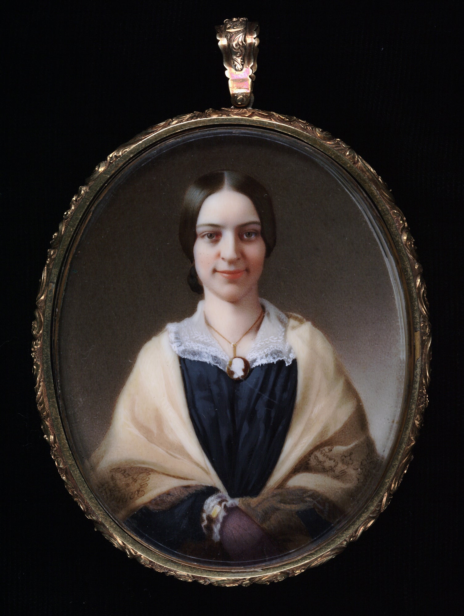 John Henry Brown:Mrs. John Willis Ellis (Mary White),16x12"(A3)Poster