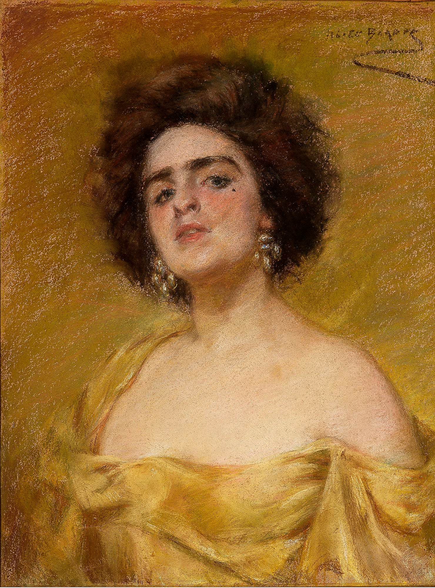 Alice Pike Barney:Laura In Yellow,16x12"(A3)Poster
