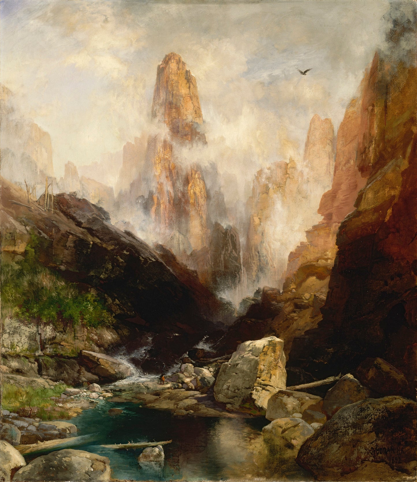 Thomas Moran:Mist in Kanab Canyon, Utah,16x12"(A3)Poster