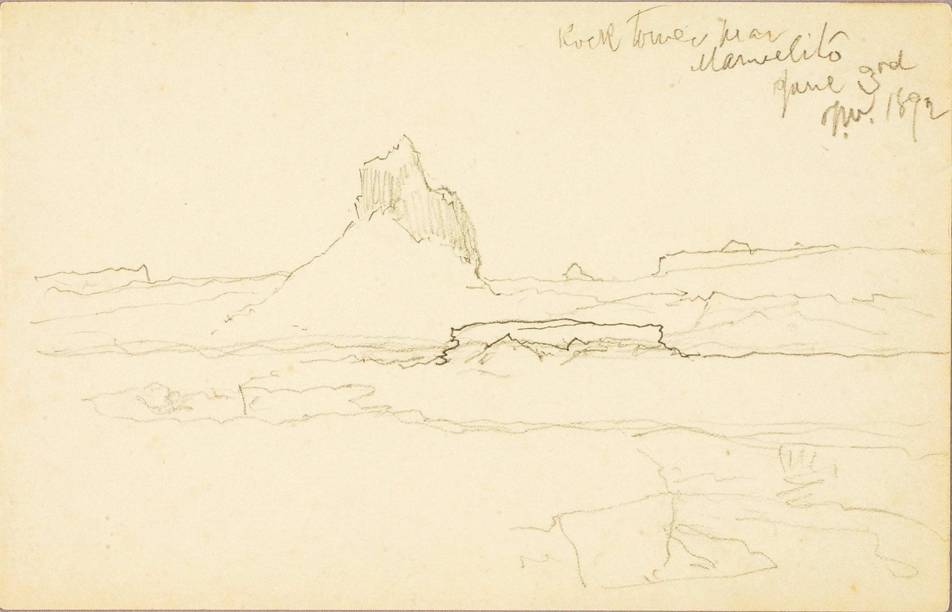 Thomas Moran:Rock Tower near Marmelito,16x12"(A3)Poster