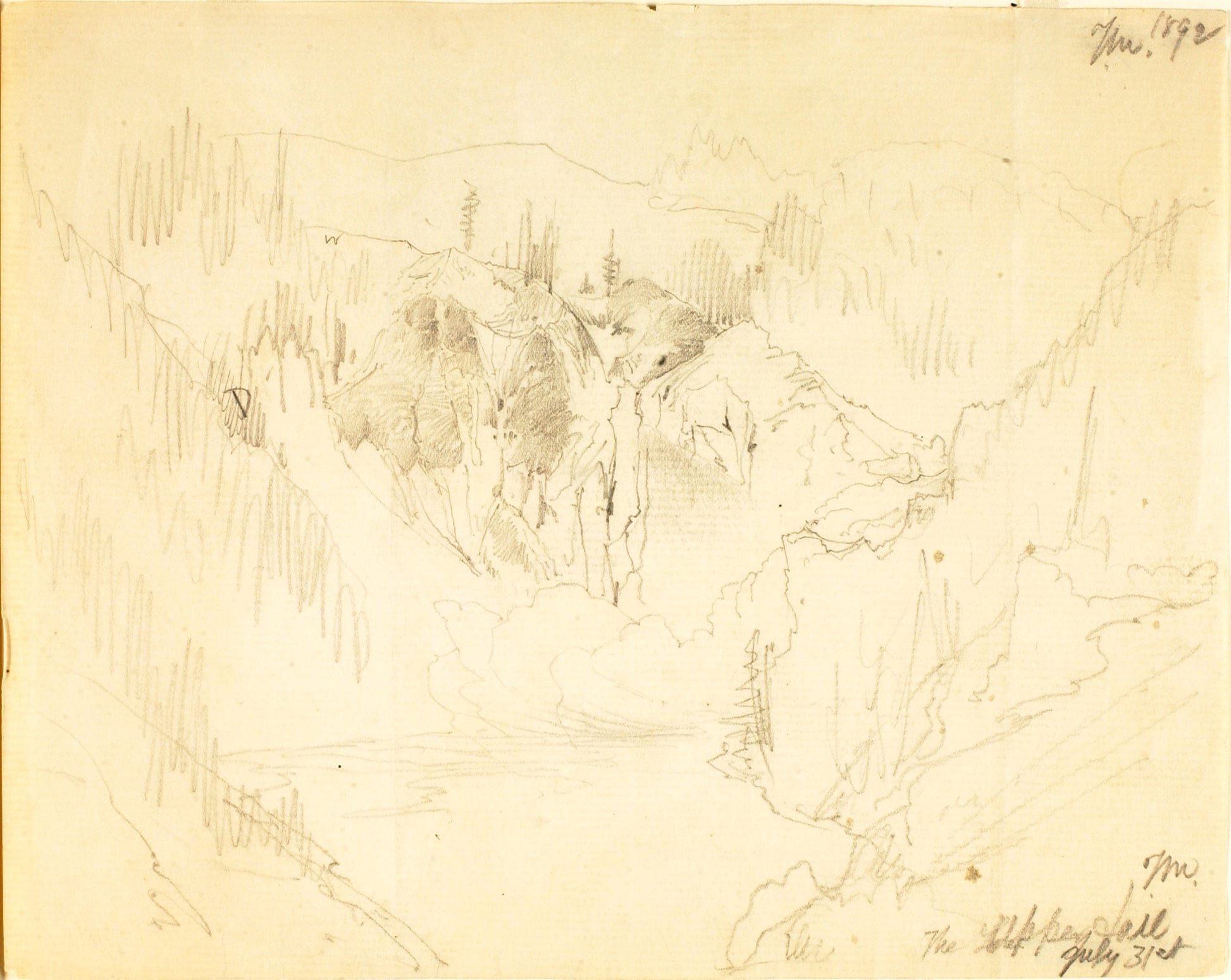 Thomas Moran:The Upper Fall,16x12"(A3)Poster