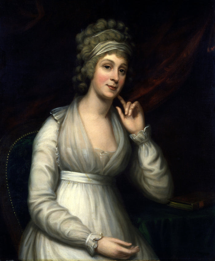 Charles Bird King:Mrs. Joshua Johnson,16x12