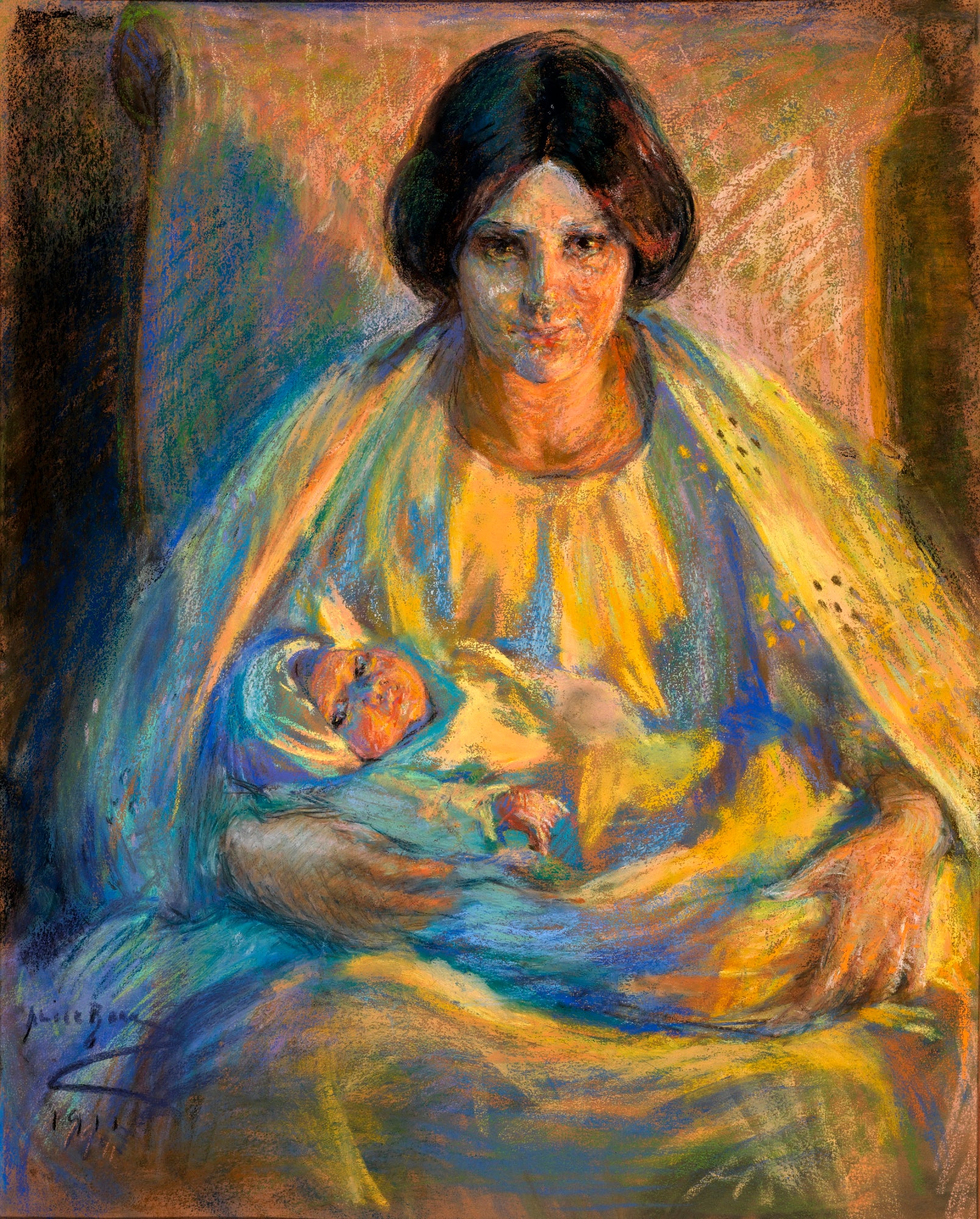 Alice Pike Barney:By Lamplight,16x12"(A3)Poster
