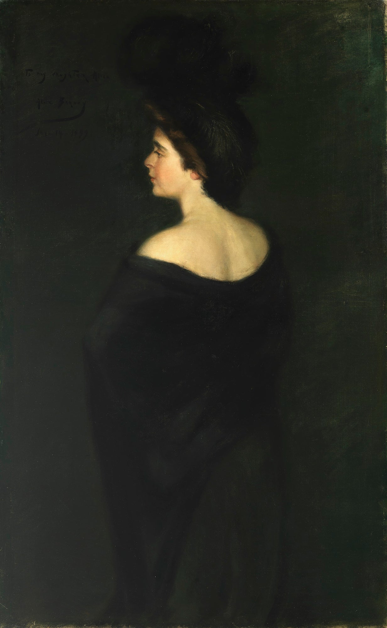 Alice Pike Barney:Laura in Blacks,16x12"(A3)Poster