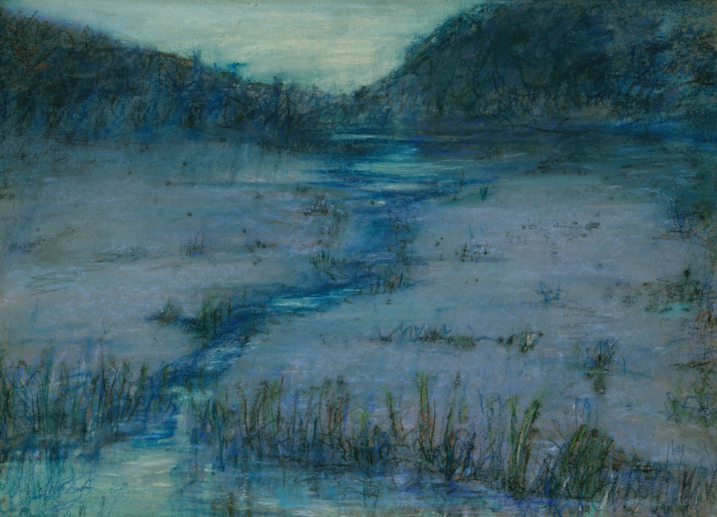 Alice Pike Barney:Marshlands at Sundown,16x12"(A3)Poster