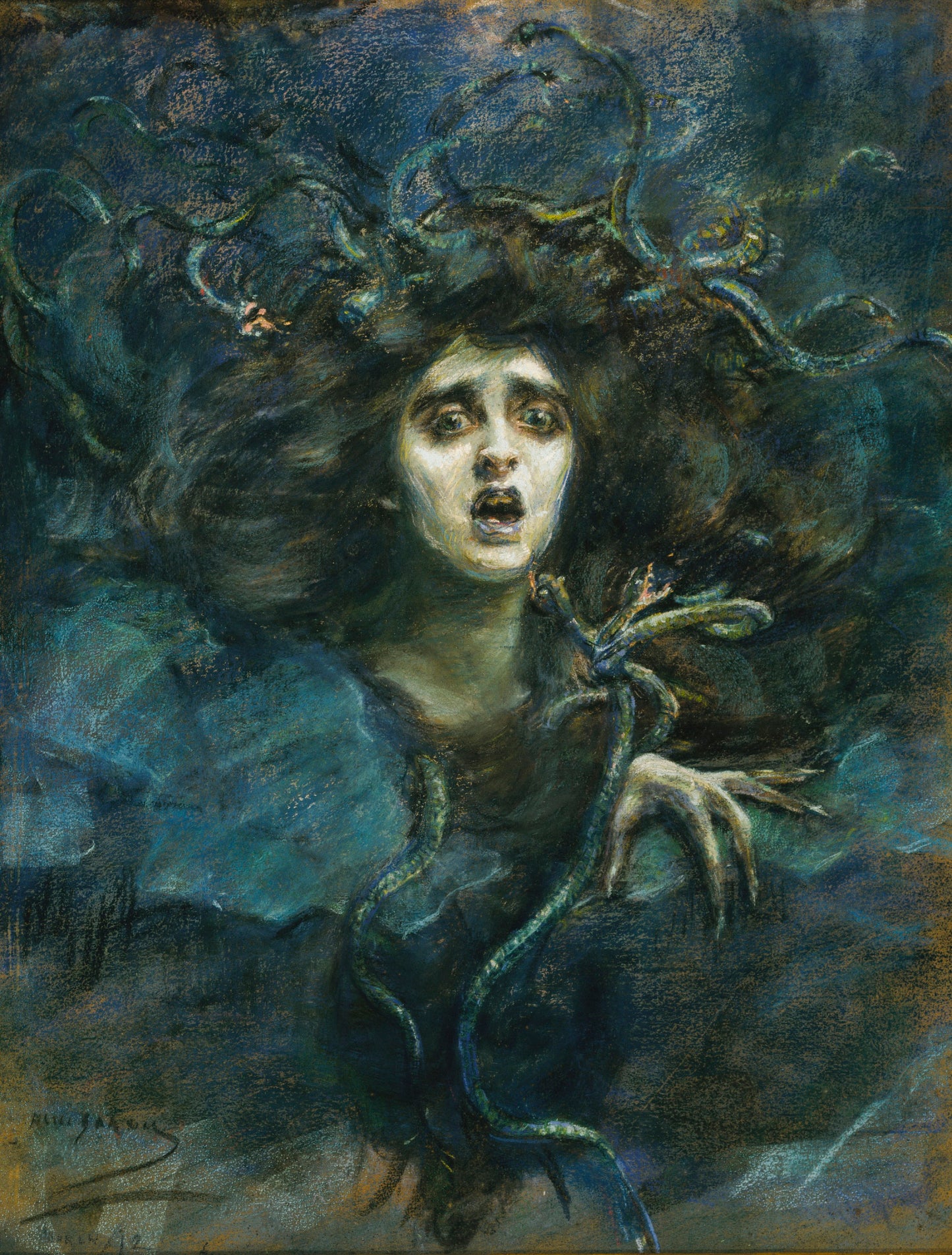 Alice Pike Barney:Medusa (Laura Dreyfus Barney),16x12"(A3)Poster