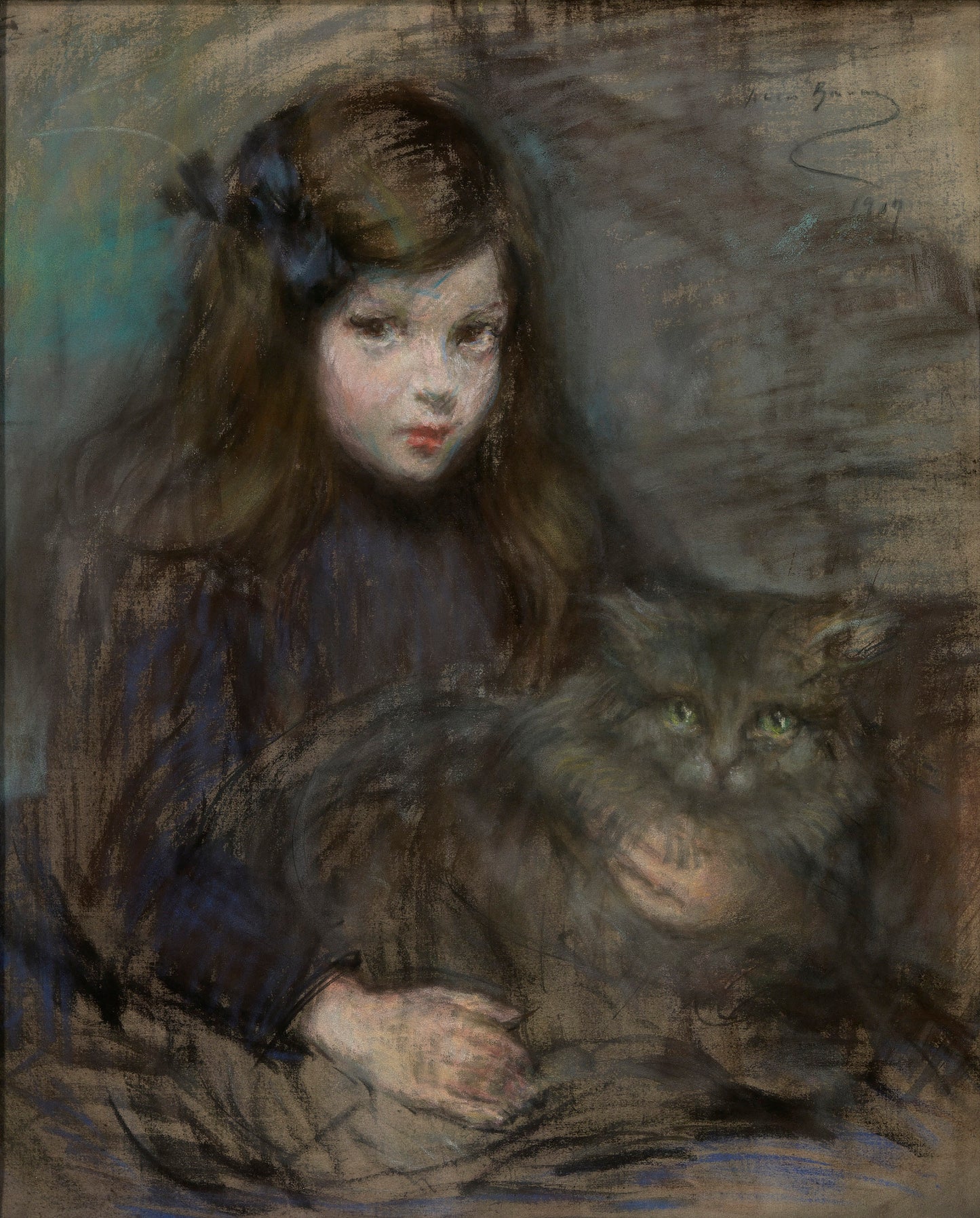 Alice Pike Barney:Minette and Minet,16x12"(A3)Poster
