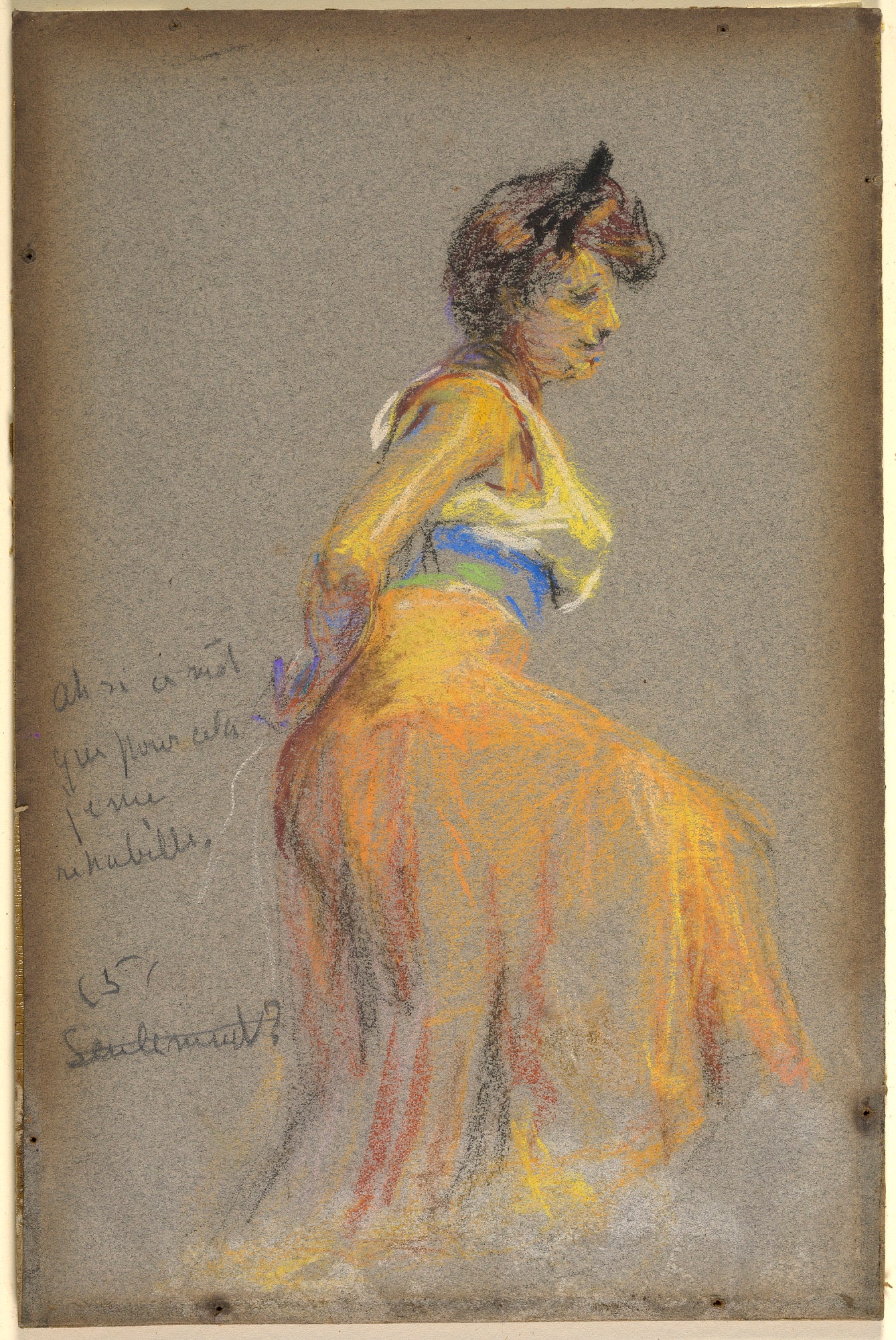 Alice Pike Barney:Model in Yellows,16x12"(A3)Poster