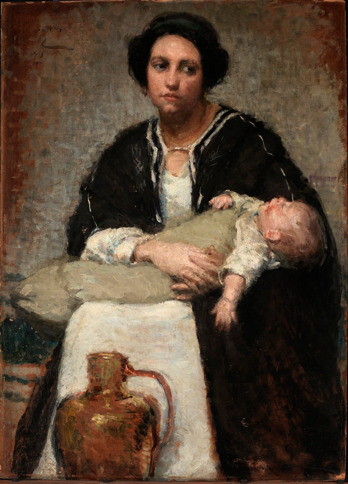 Alice Pike Barney:Mother and Sleeping Baby,16x12"(A3)Poster