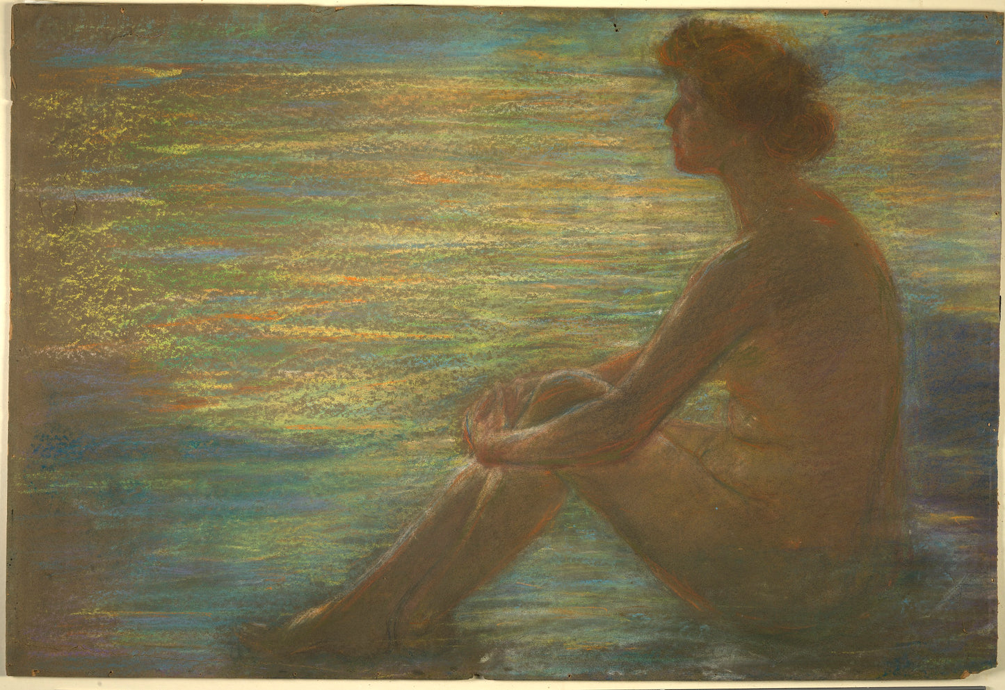 Alice Pike Barney:Nude against Sea,16x12"(A3)Poster