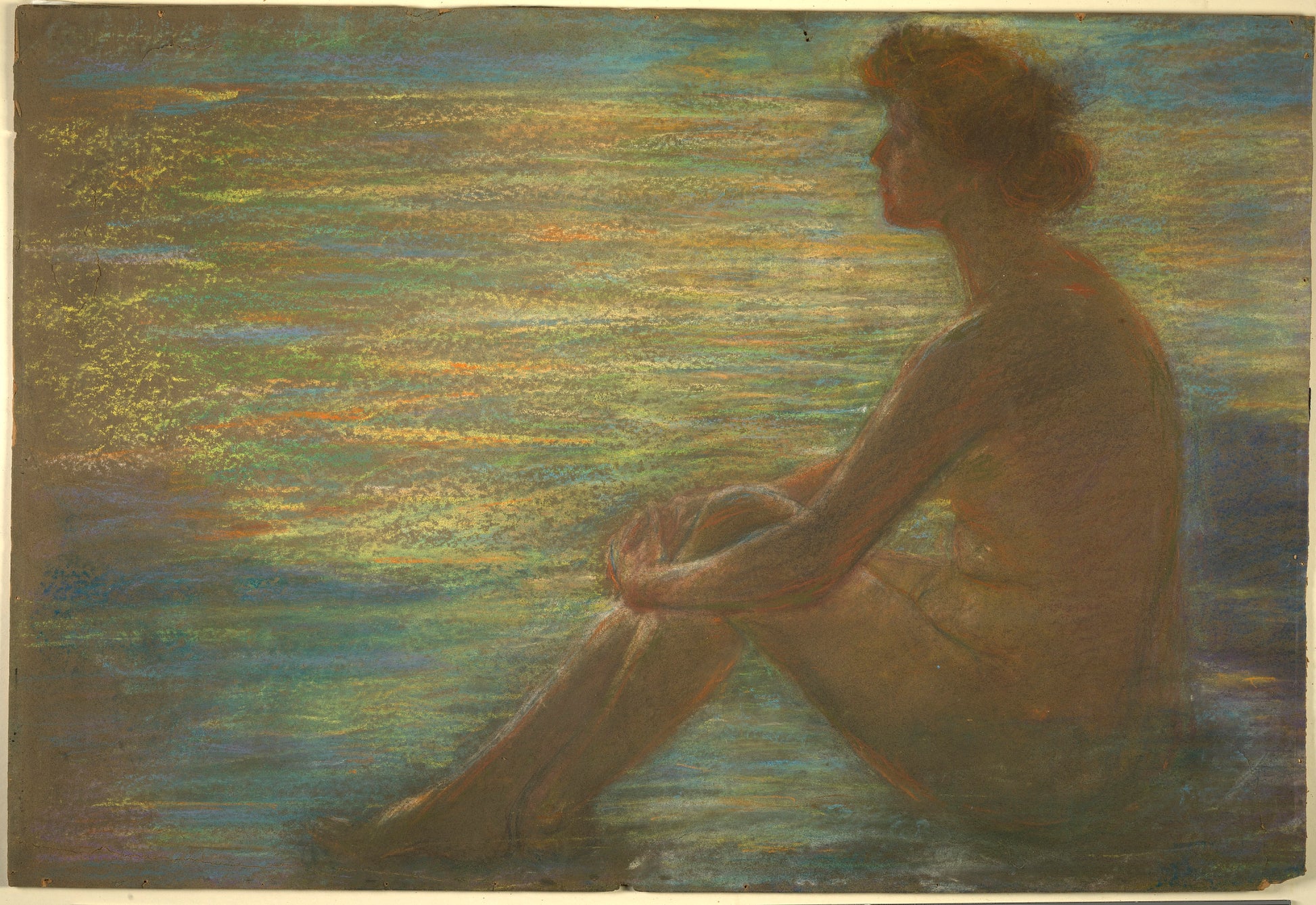 Alice Pike Barney:Nude against Sea,16x12"(A3)Poster
