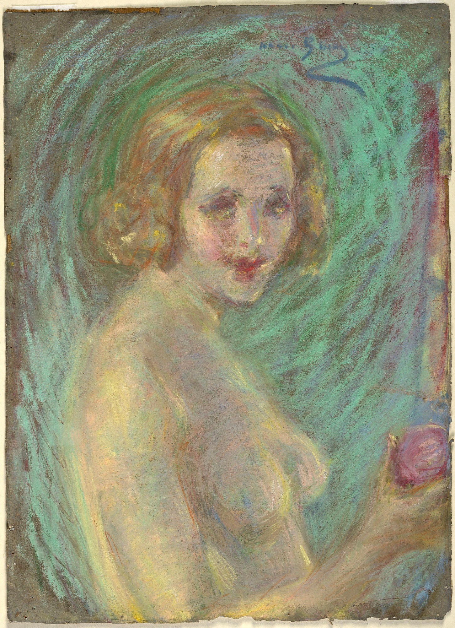 Alice Pike Barney:Nude with Fruit,16x12"(A3)Poster