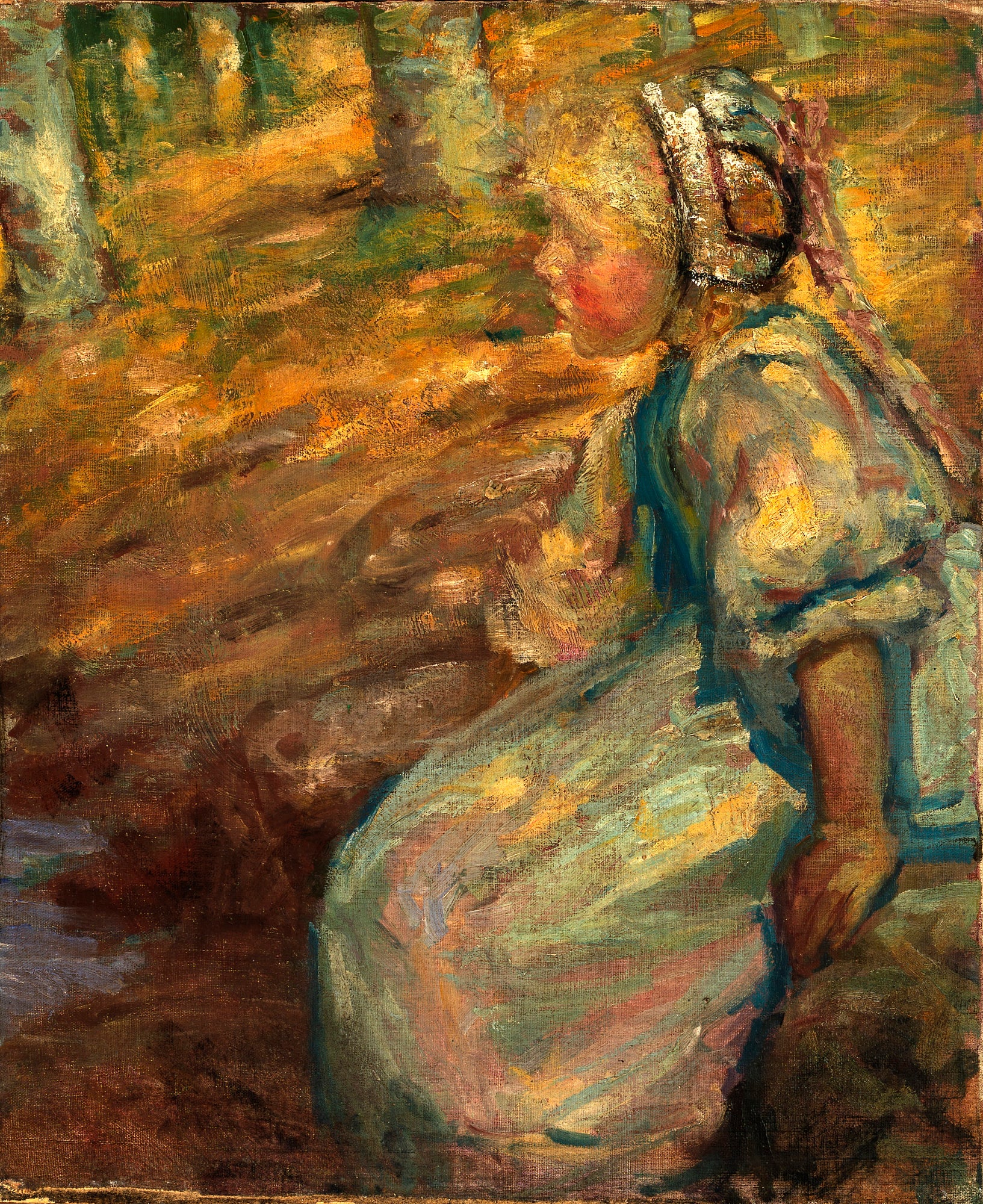Alice Pike Barney:Peasant Girl,16x12"(A3)Poster