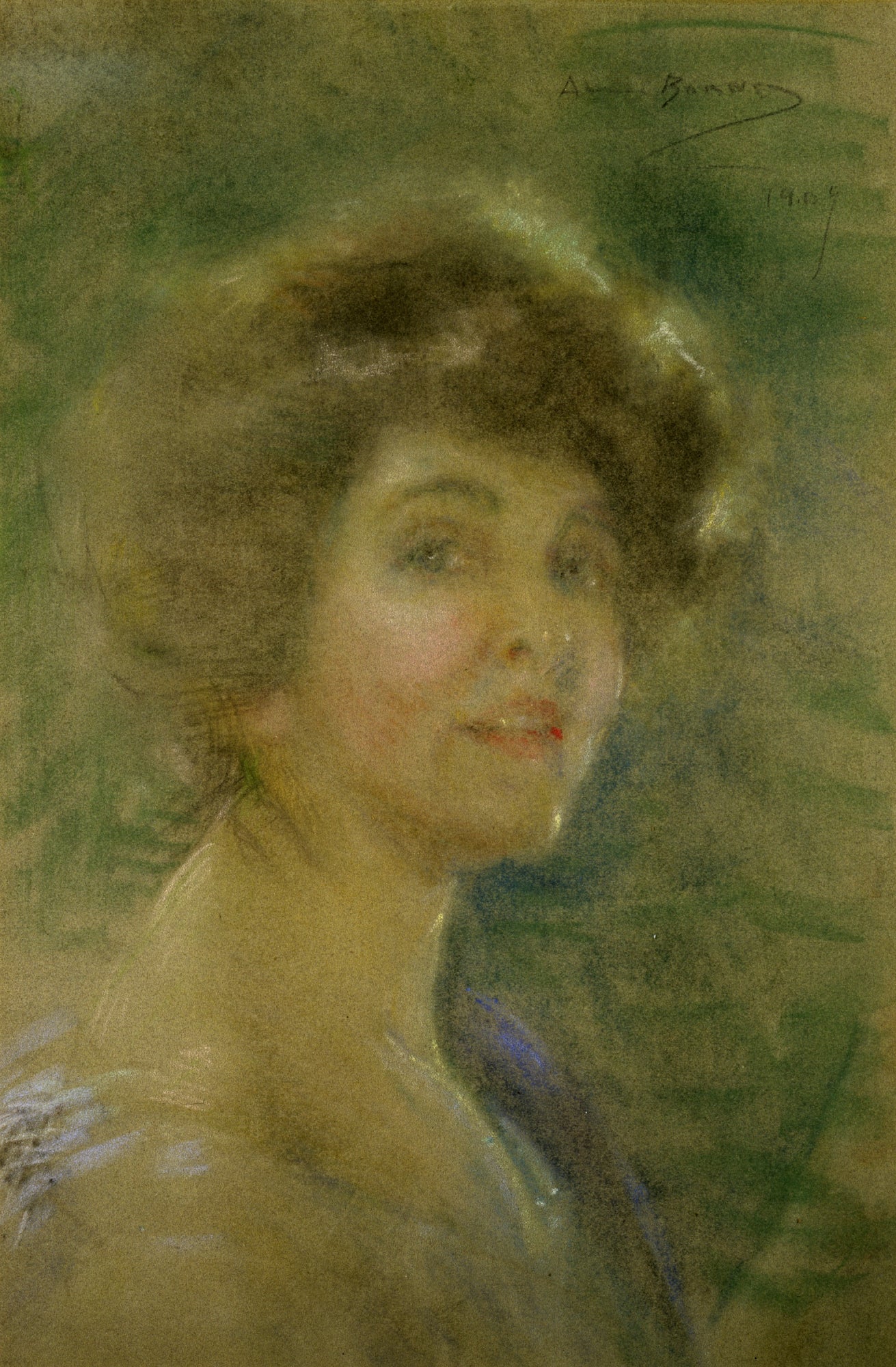 Alice Pike Barney:Self Portrait, 1909,16x12"(A3)Poster