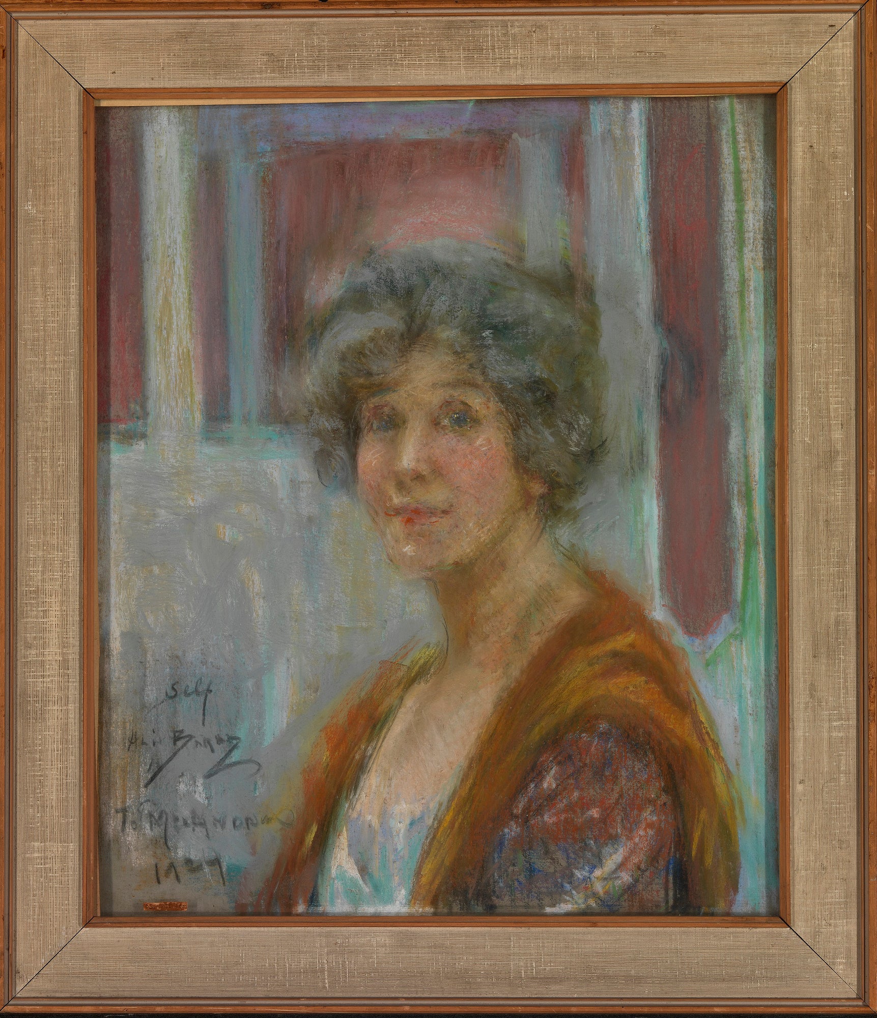 Alice Pike Barney:Self Portrait in 1924,16x12"(A3)Poster