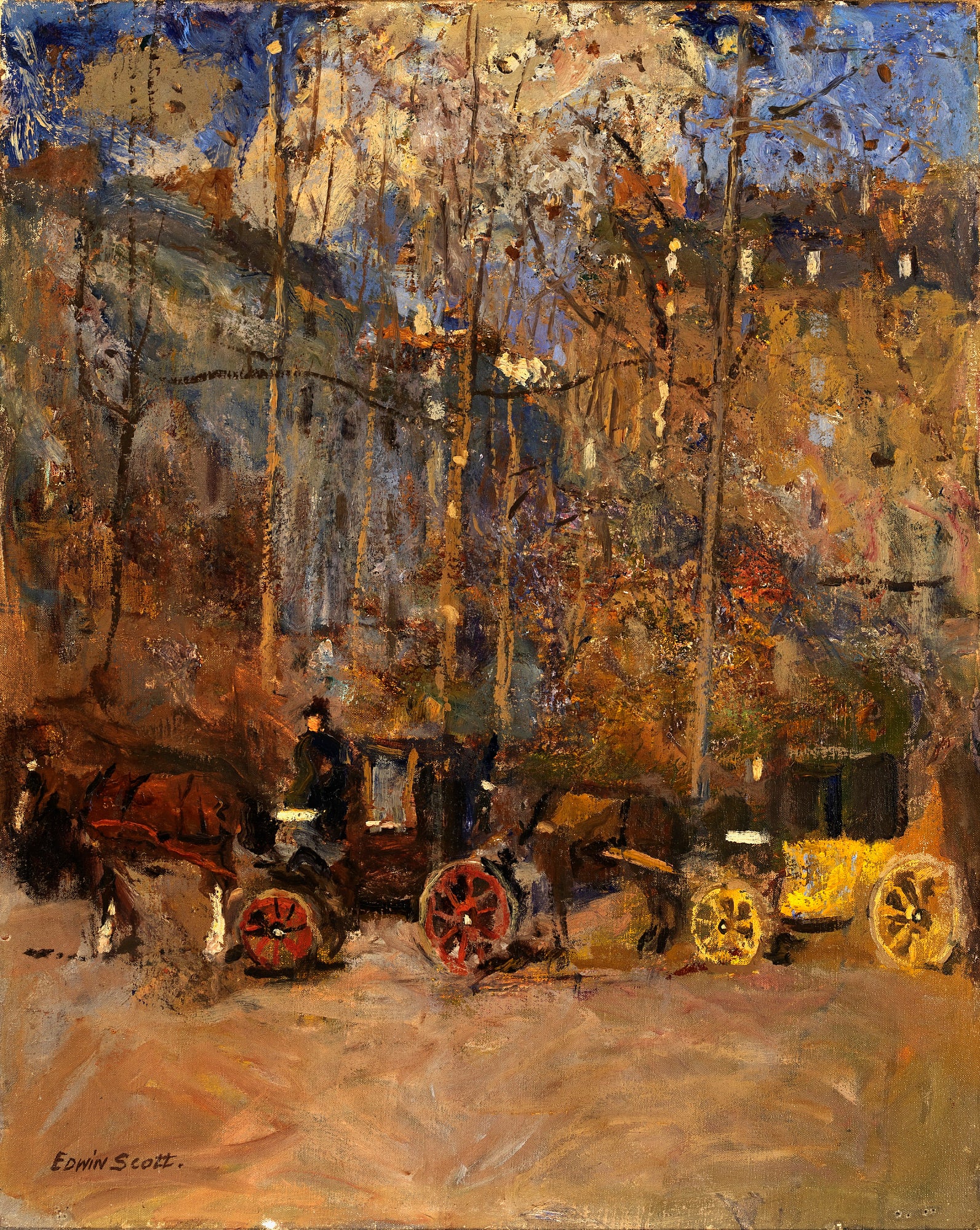 Frank Edwin Scott:Cabs,16x12"(A3)Poster