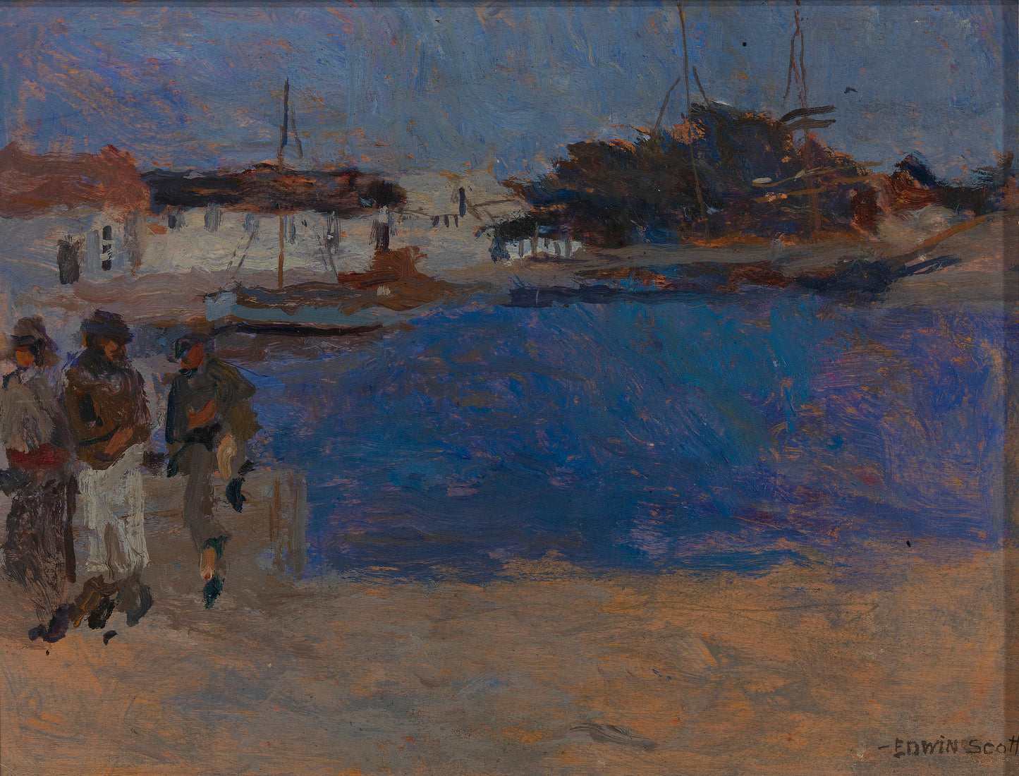 Frank Edwin Scott:Cote aux Environs de Cherbourg,16x12"(A3)Poster