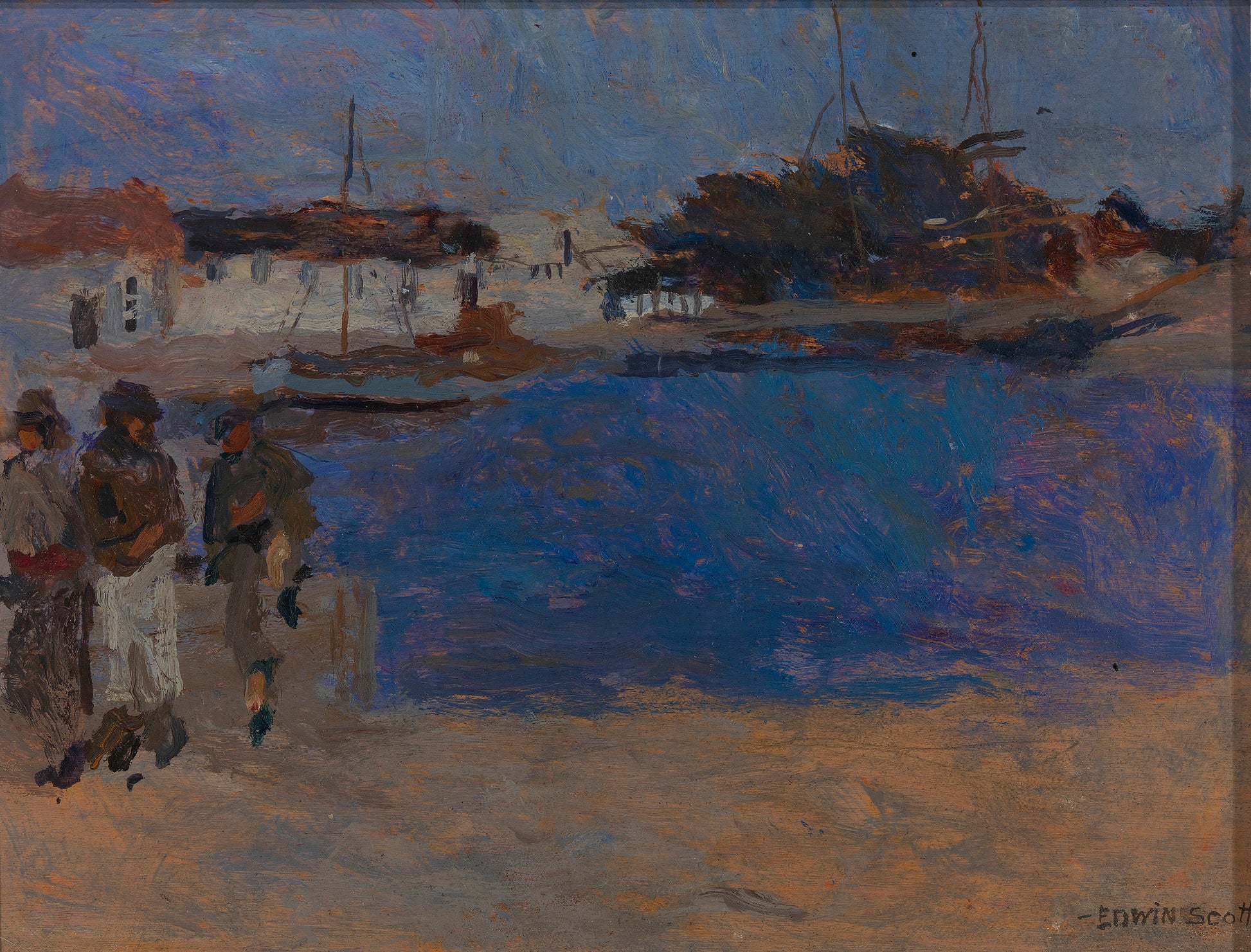 Frank Edwin Scott:Cote aux Environs de Cherbourg,16x12"(A3)Poster