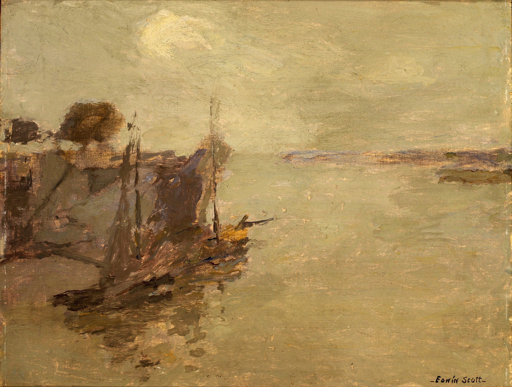 Frank Edwin Scott:Honfleur Fishing Boats no. 2,16x12"(A3)Poster