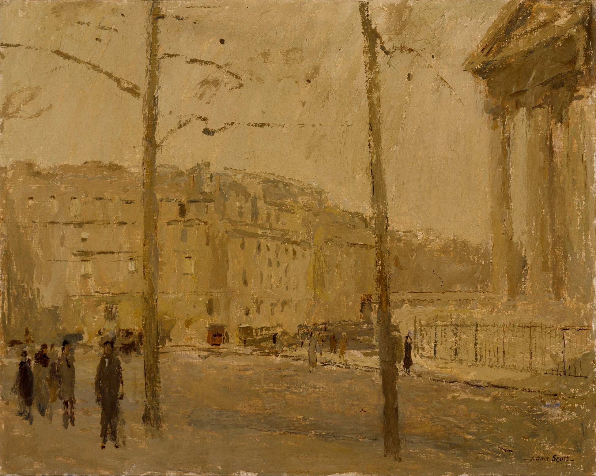 Frank Edwin Scott:La Madeleine at Dawn,16x12"(A3)Poster