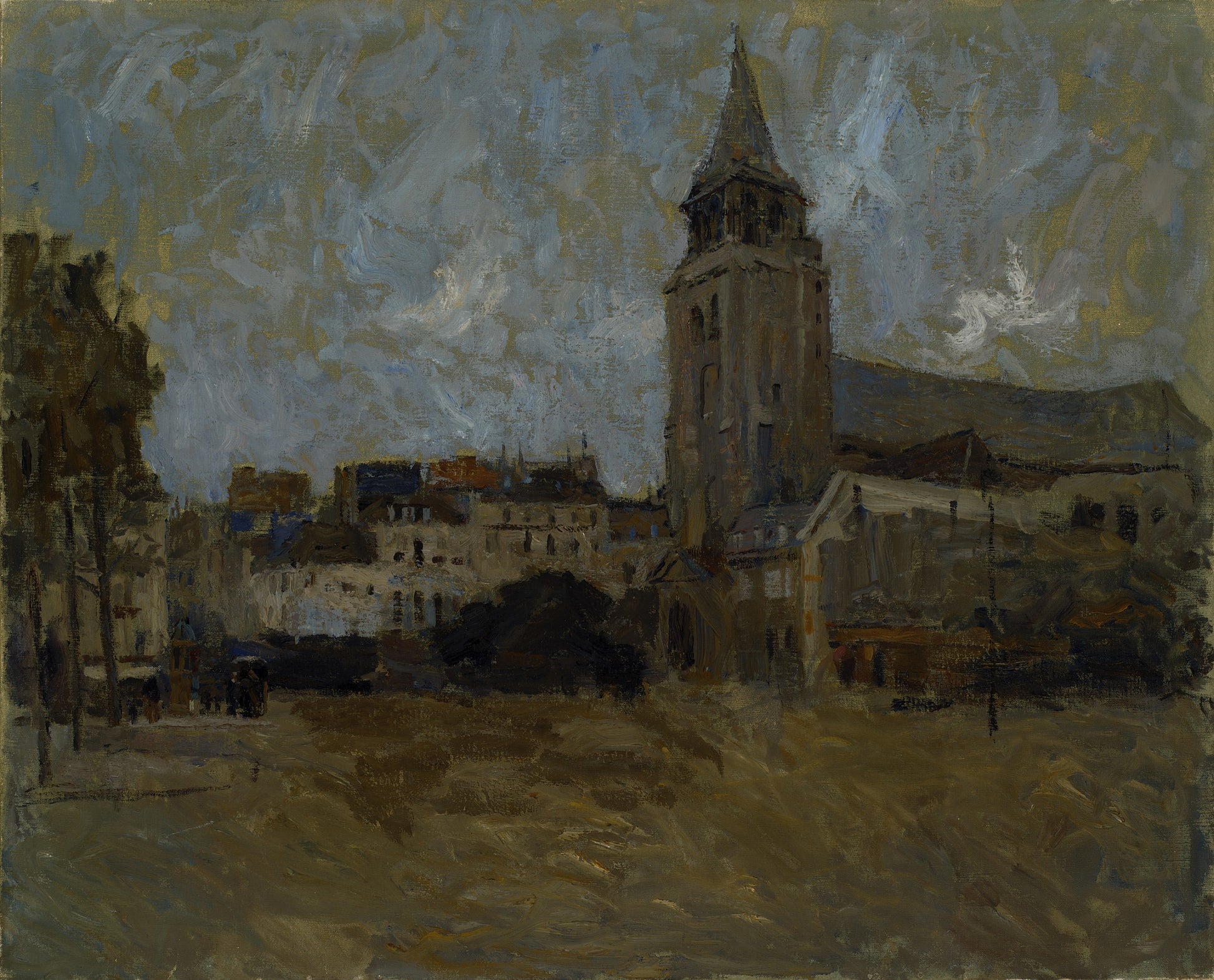 Frank Edwin Scott:Place St. Germain des Pres,16x12"(A3)Poster