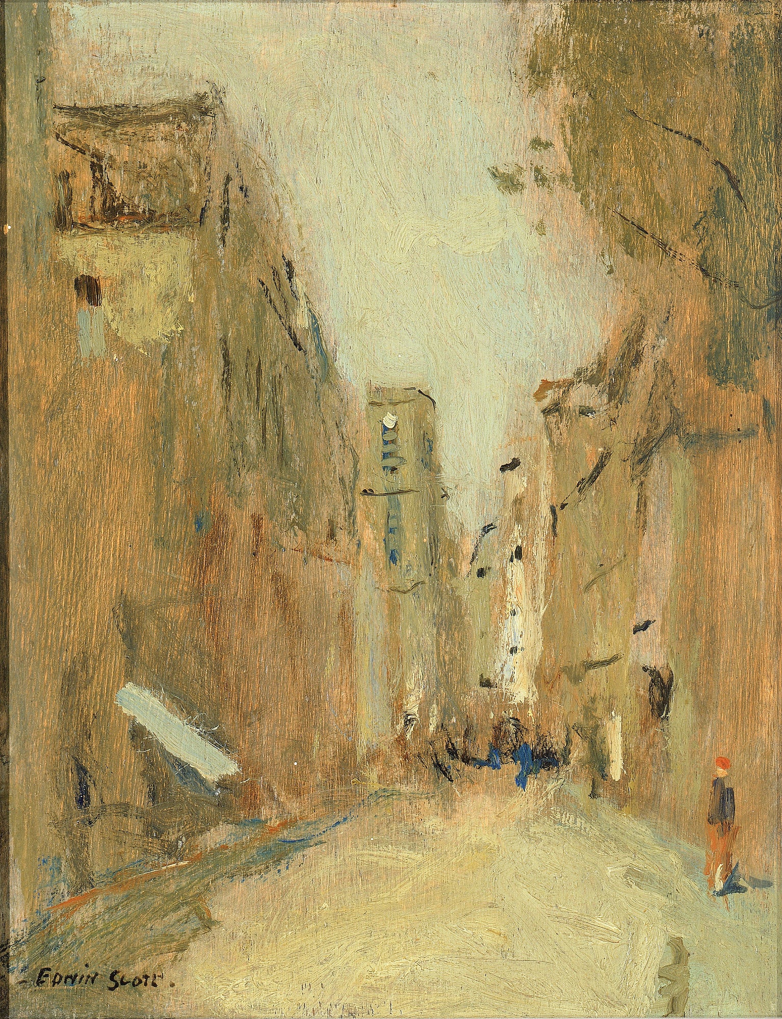 Frank Edwin Scott:Rue San Jacques, Paris,16x12"(A3)Poster