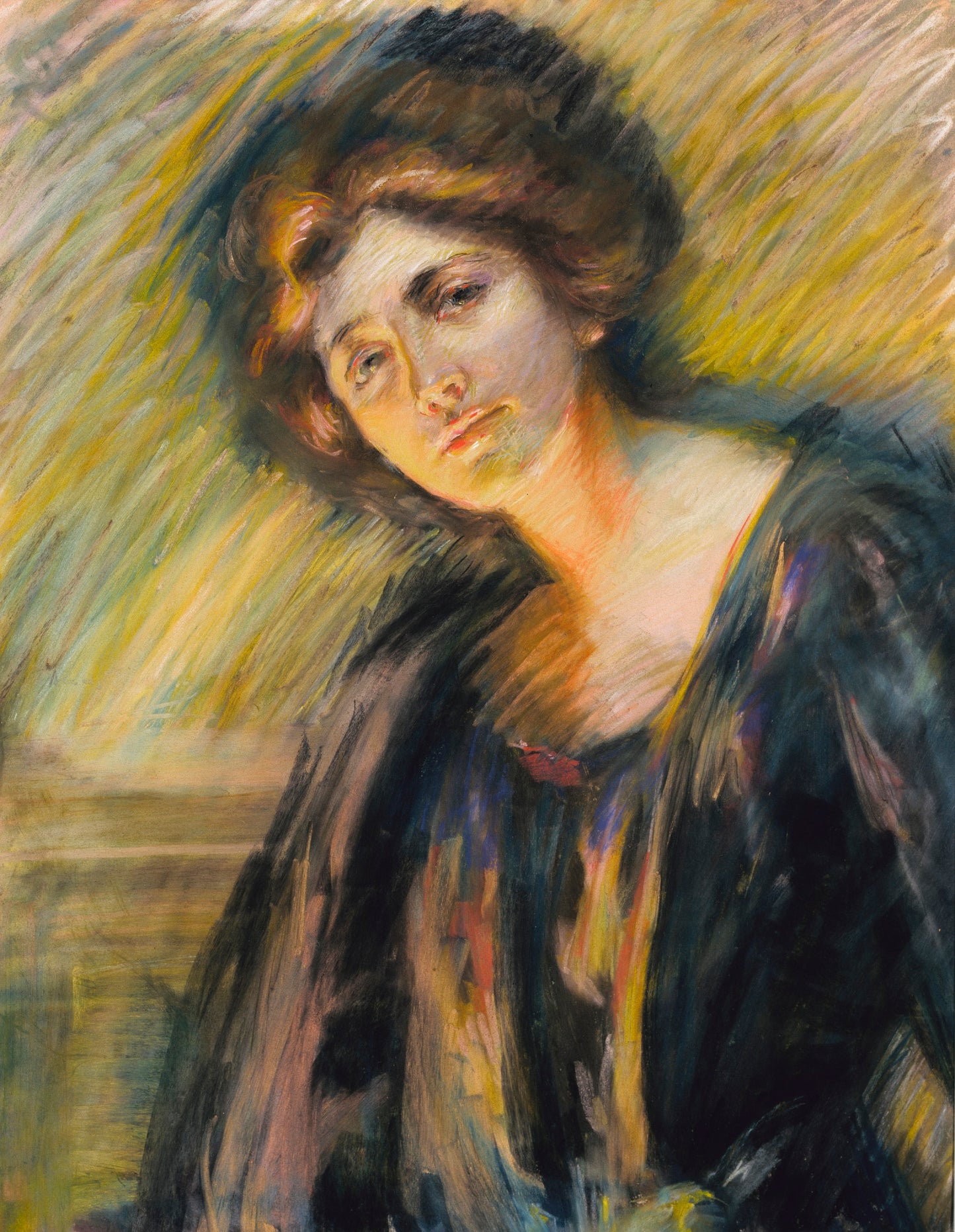 Alice Pike Barney:Firelight,16x12"(A3)Poster