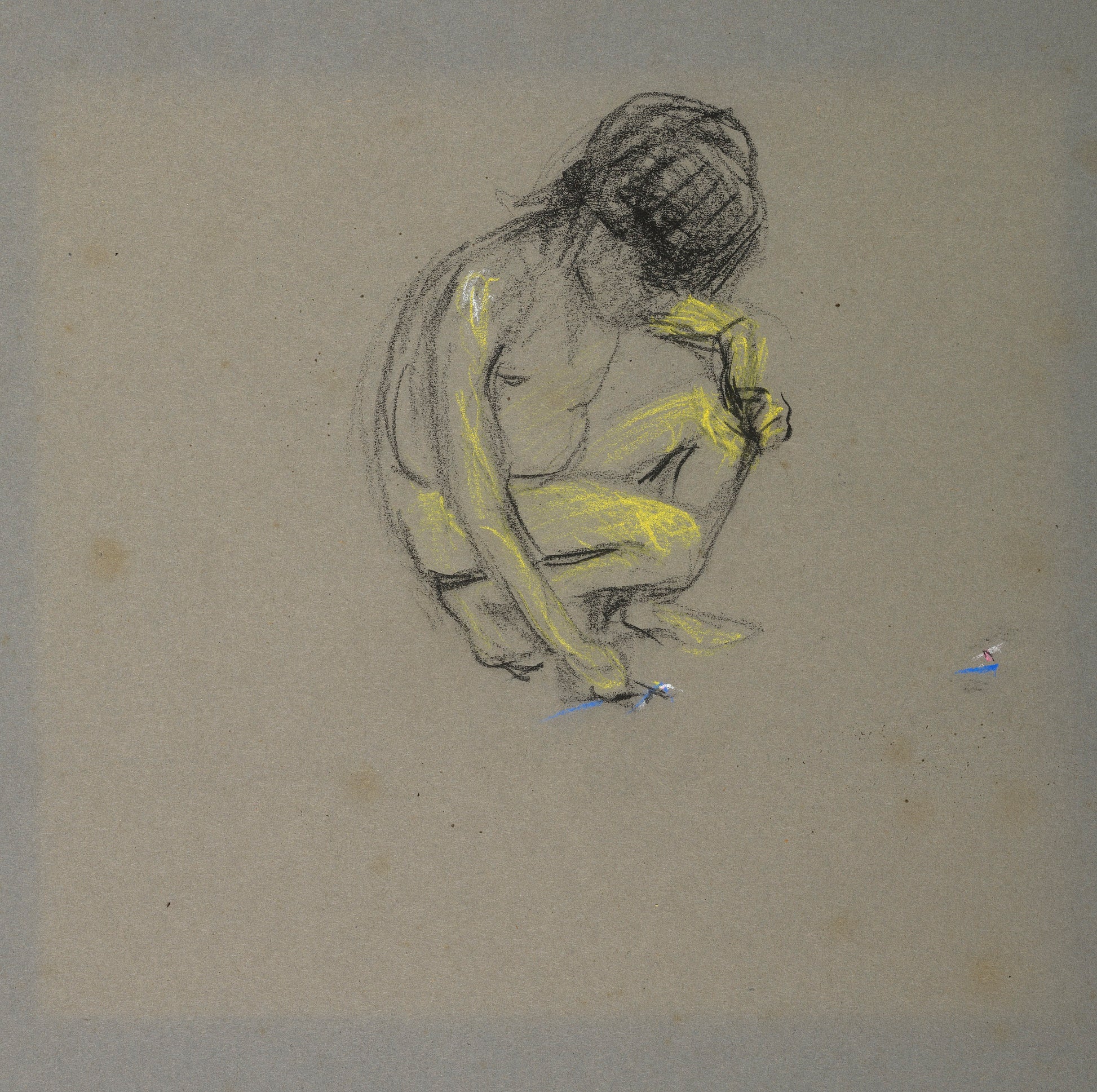 Alice Pike Barney:Crouching Boy,16x12"(A3)Poster