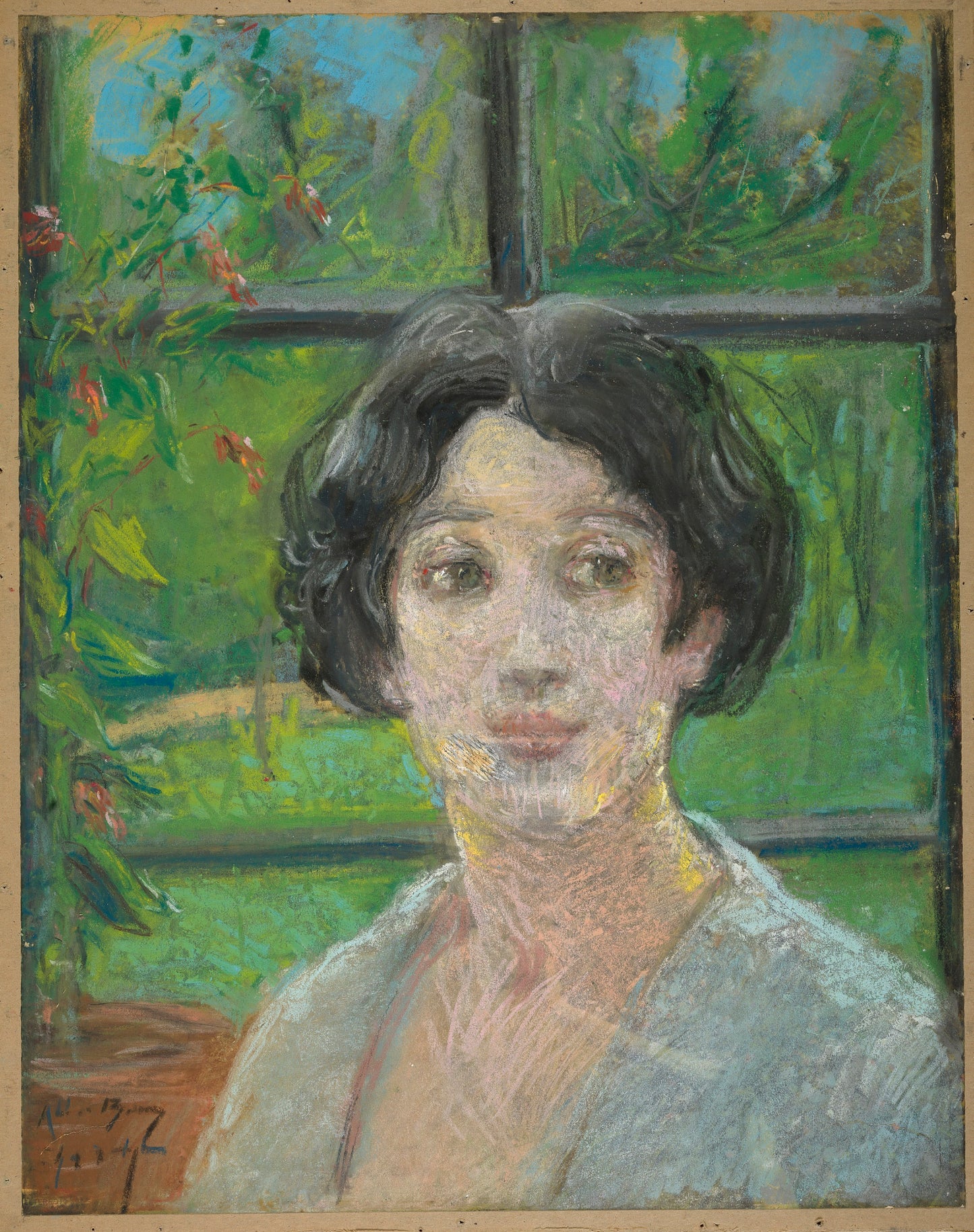 Alice Pike Barney:Garden Window,16x12"(A3)Poster